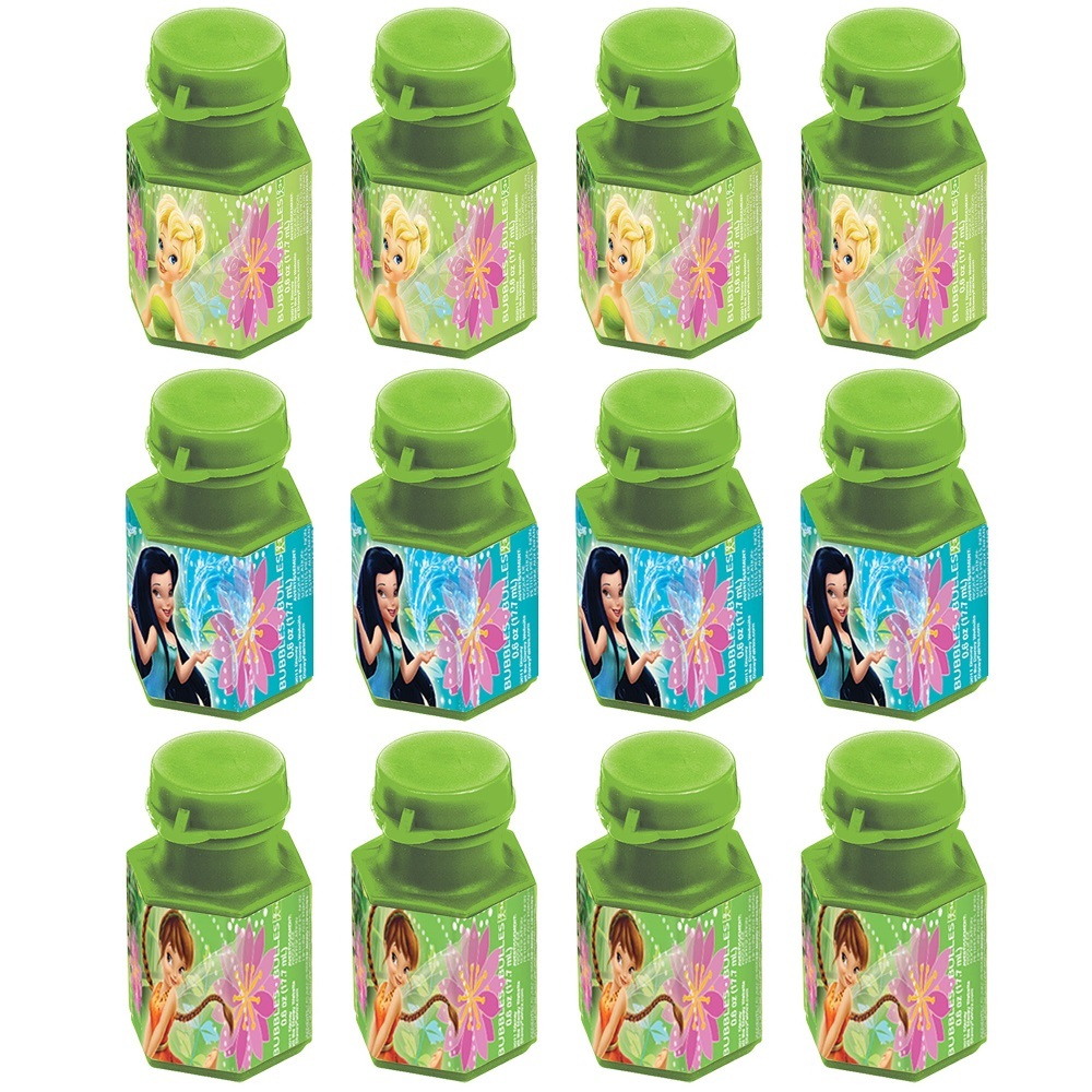 Tinkerbell Fairies Mini Bubble Bottles (Set of 12)