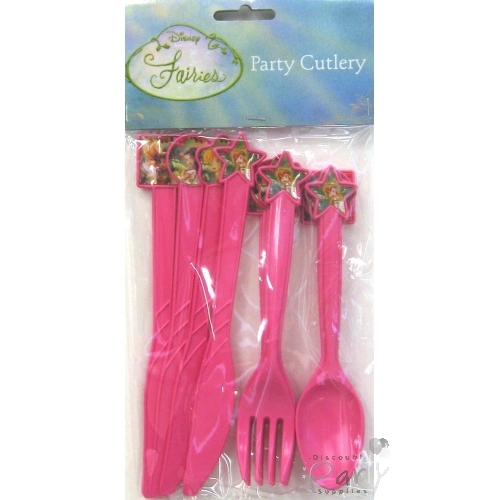 Tinkerbell / Disney Fairies Party Cutlery (Pack of 12)