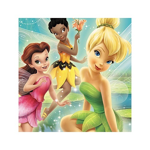 Tinkerbell Fairies Large Napkins / Serviettes (Pack of 16)