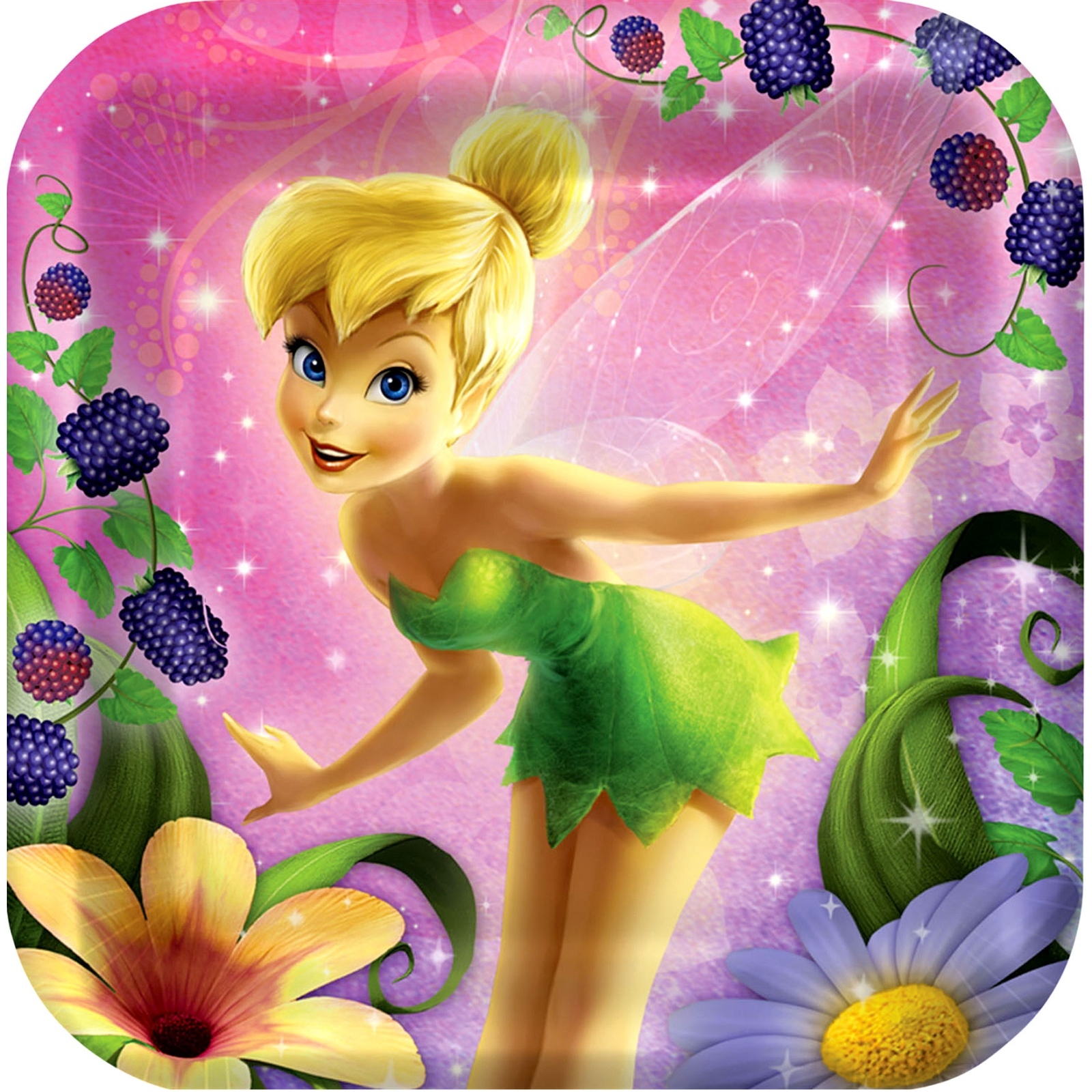 Tinkerbell Small Paper Plates (Pack of 8)