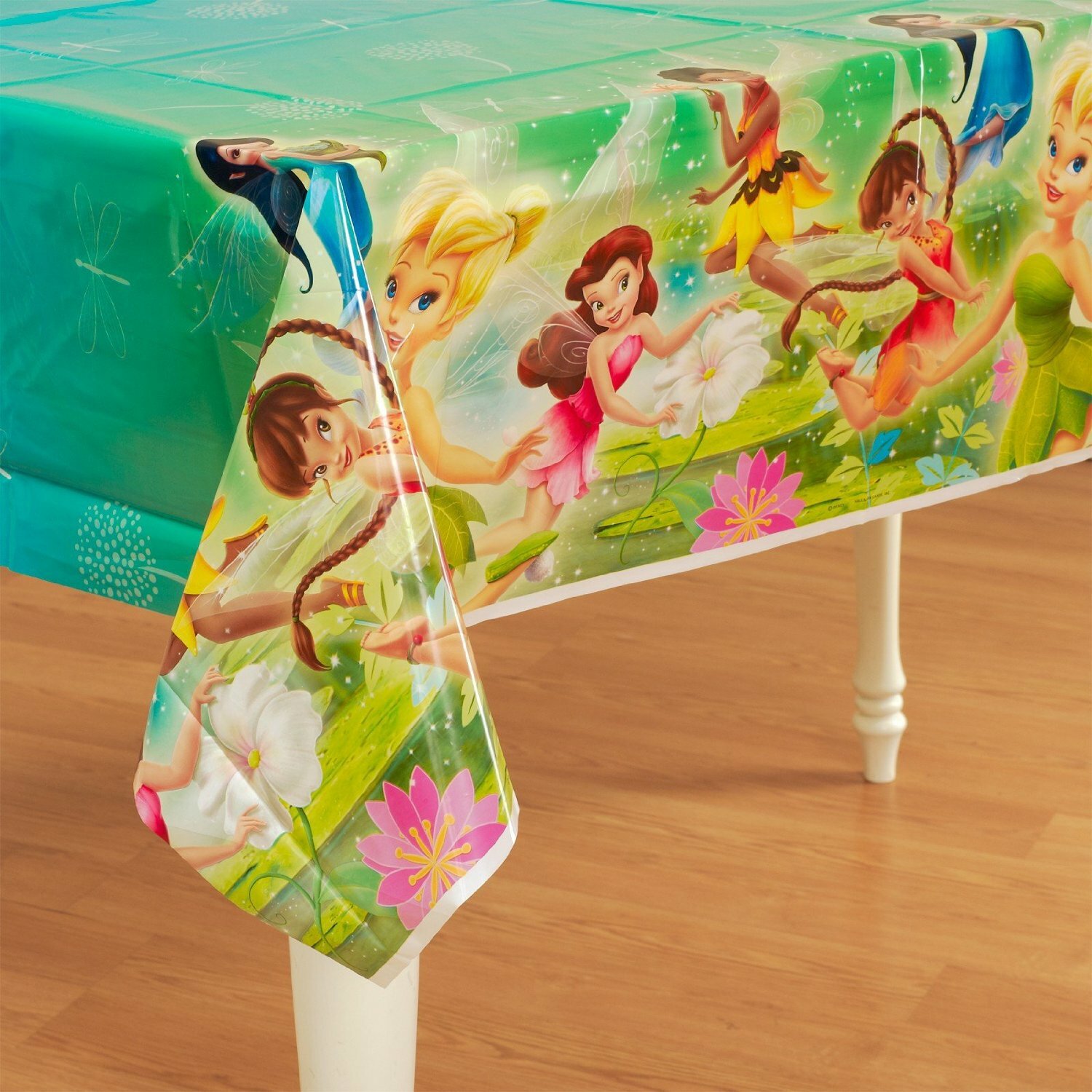 Tinkerbell Fairies Plastic Tablecloth