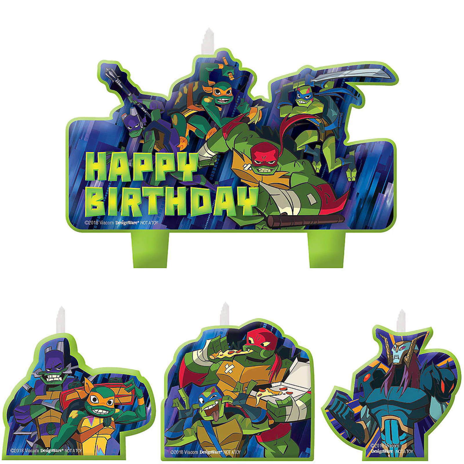 Rise of the Teenage Mutant Ninja Turtles Molded Candles (Set of 4)