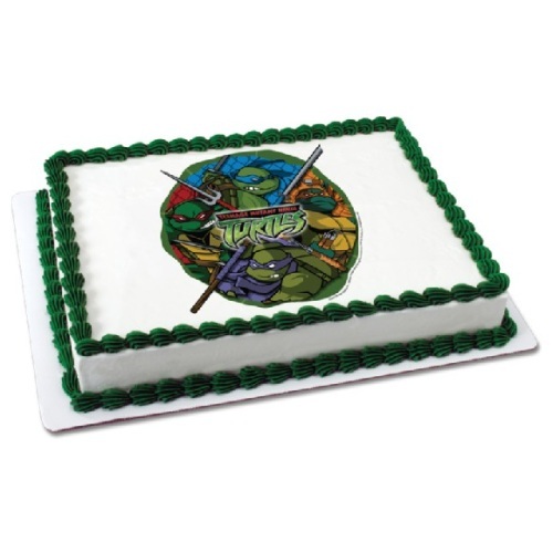 Teenage Mutant Ninja Turtle Edible Icing Cake Decoration