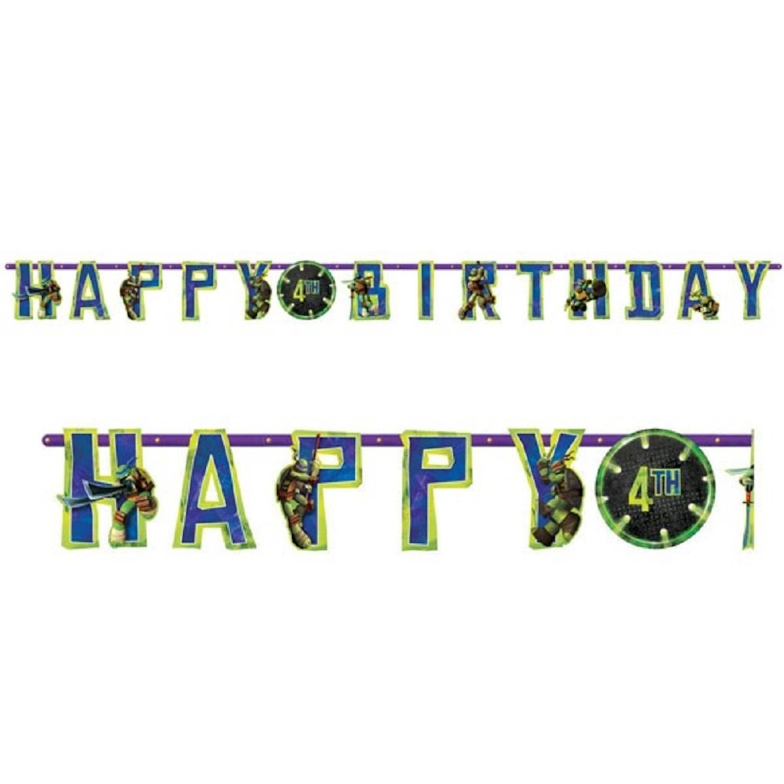 Teenage Mutant Ninja Turtles Add An Age Cardboard Banner Kit