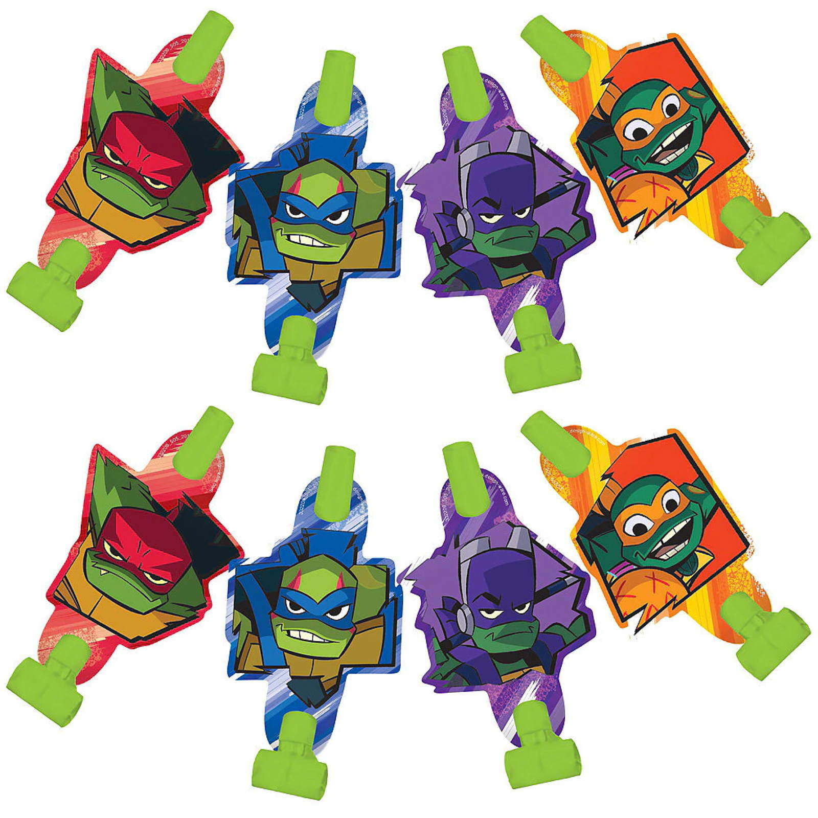 Rise of the Teenage Mutant Ninja Turtles Party Blowers (Pack of 8)