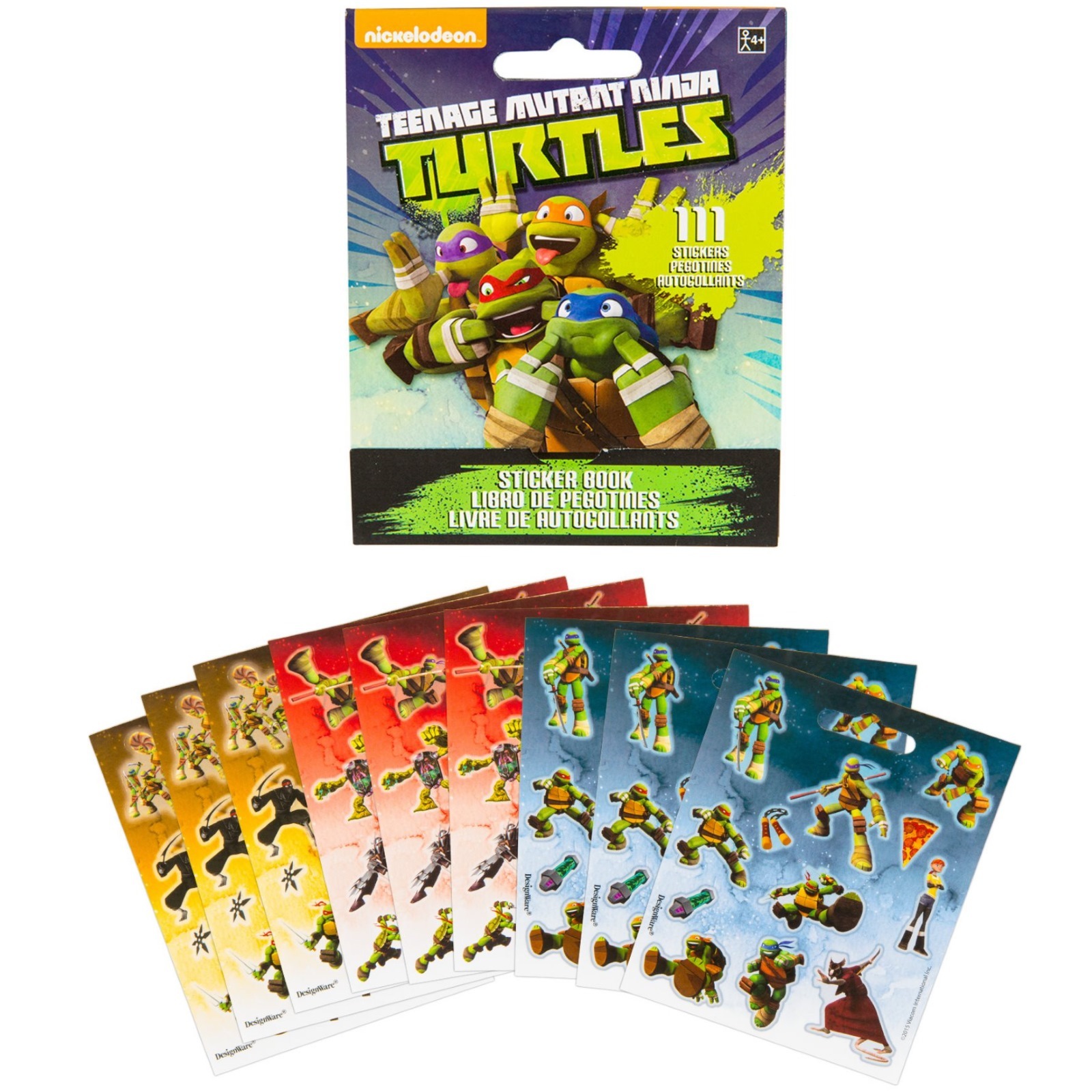 Teenage Mutant Ninja Turtles Sticker Book (9 Sheets)