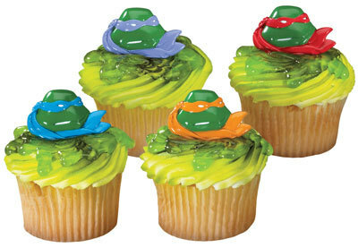Teenage Mutant Ninja Turtles Cupcake Rings (Pack of 12)