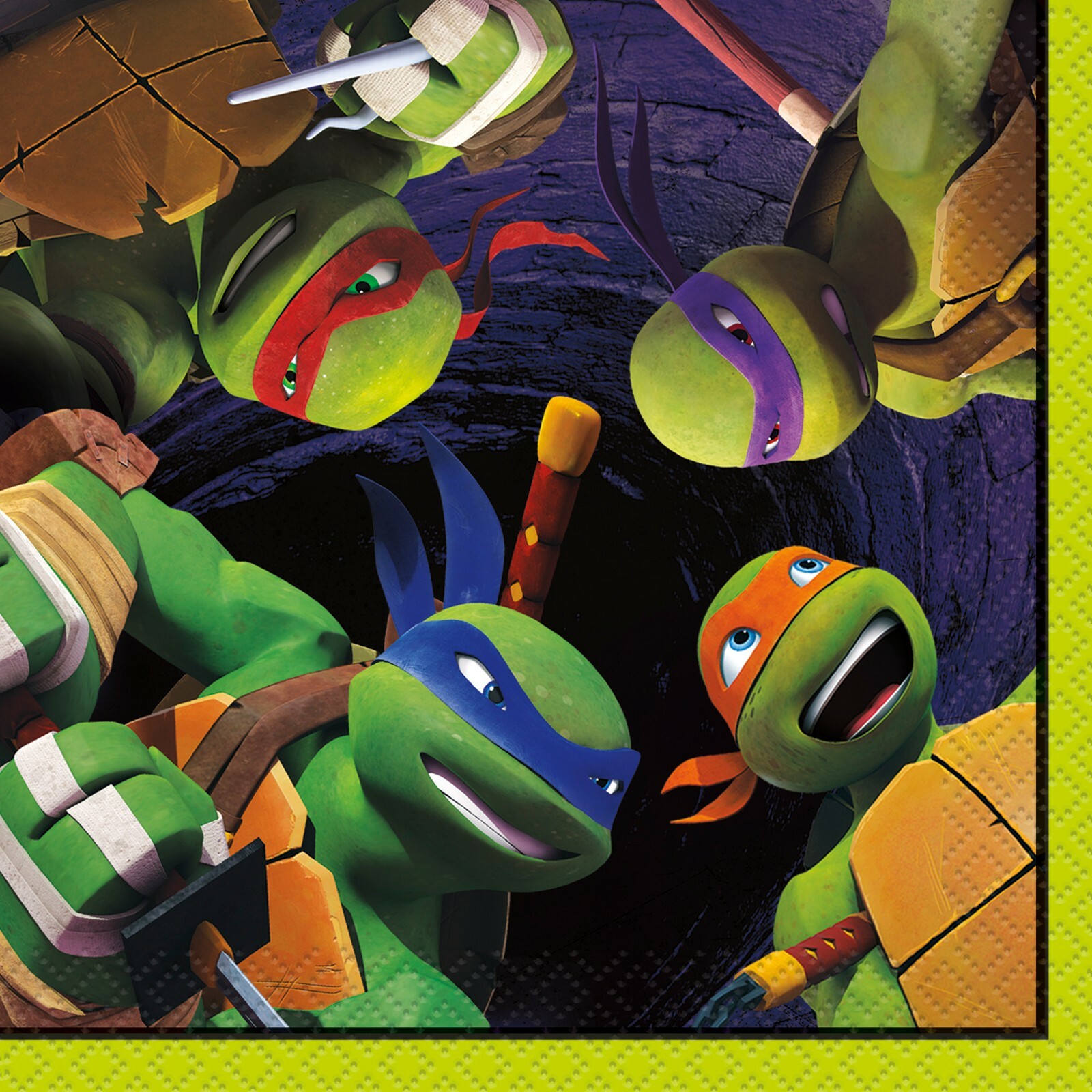 Teenage Mutant Ninja Turtles Small Napkins / Serviettes (Pack of 16)
