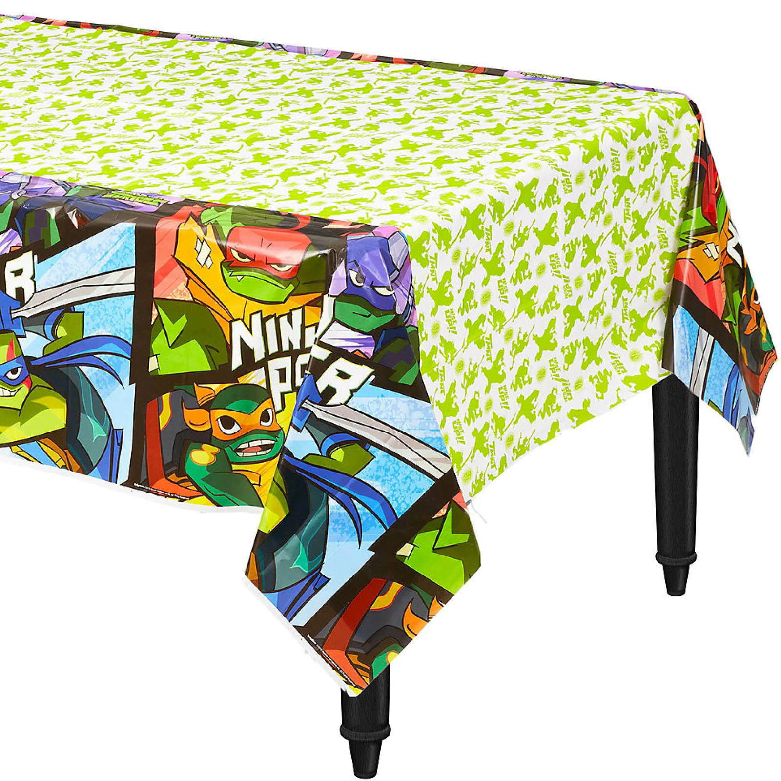 Rise of the Teenage Mutant Ninja Turtles Plastic Tablecloth