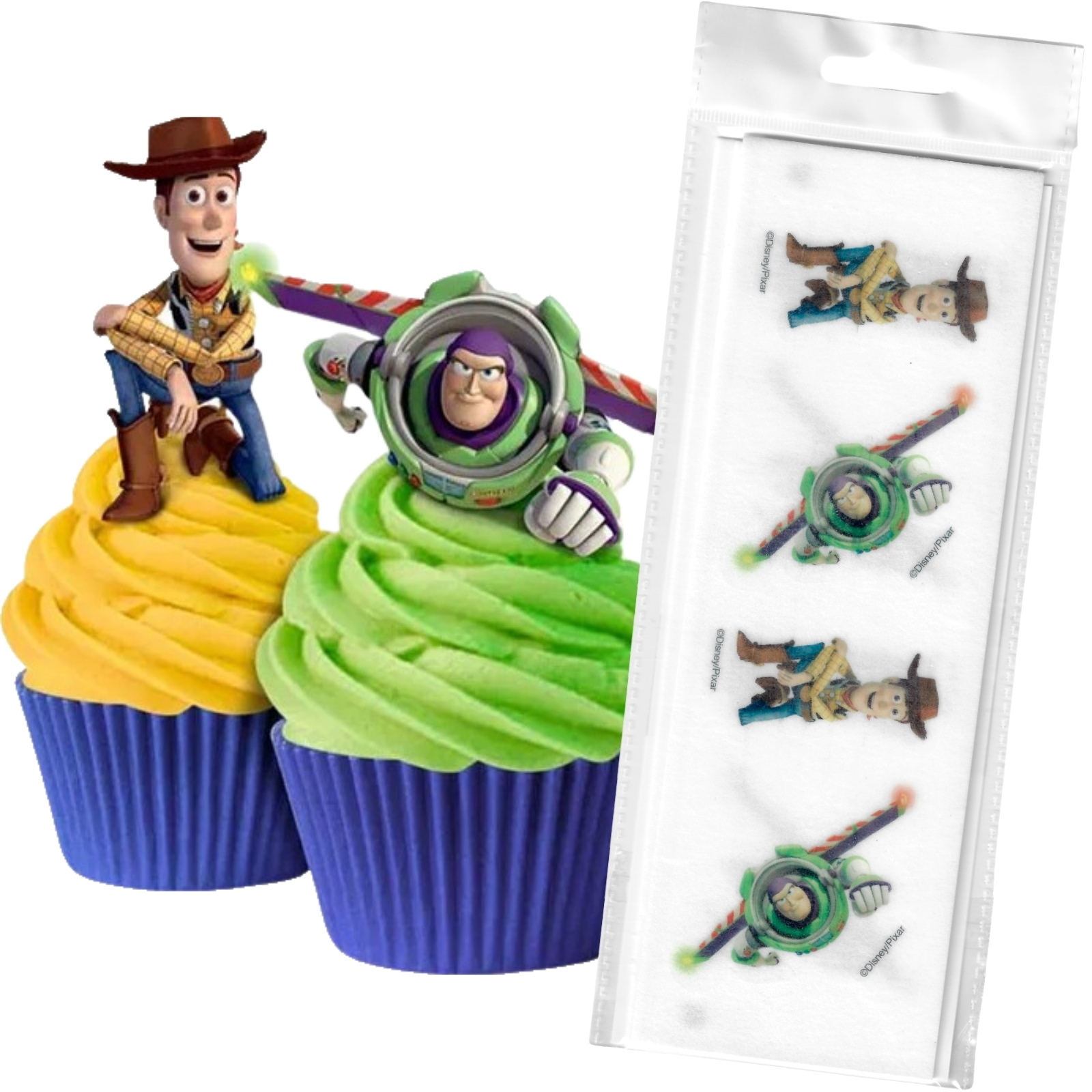 Toy Story Edible Wafer Cupcake Toppers (Pack of 16)