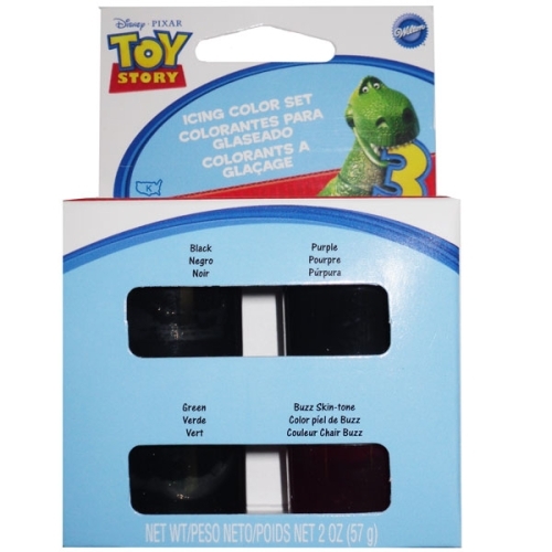 Toy Story 3 Buzz Lightyear Icing Colours (Pack of 4)