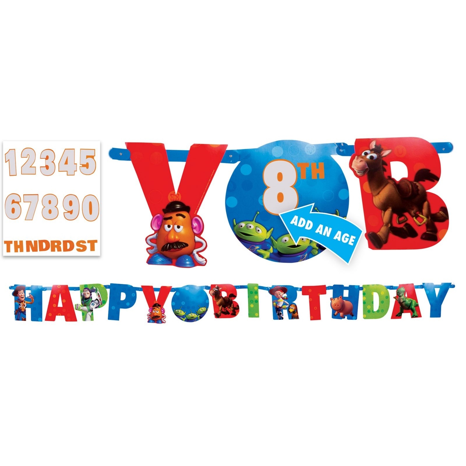 Toy Story Power Up Jumbo Add an Age Banner Kit
