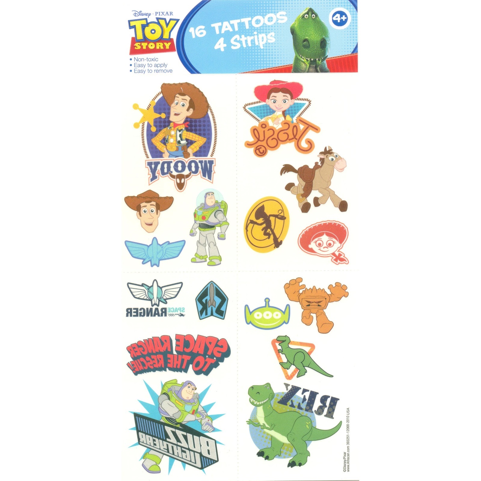 Toy Story Power Up Tattoos (1 Sheet)