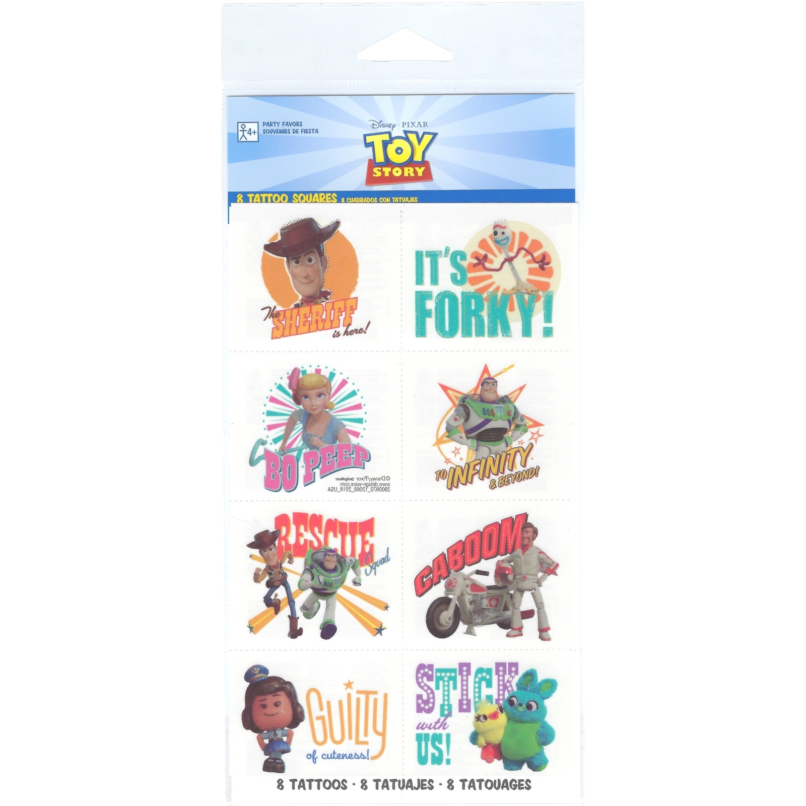 Toy Story 4 Tattoos (1 Sheet)