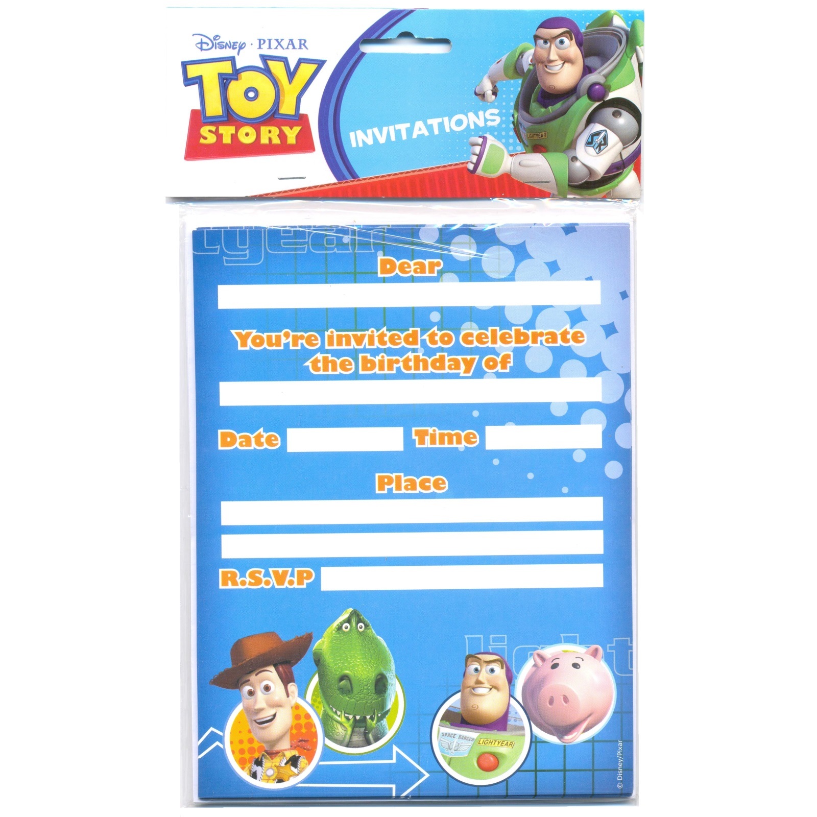 Toy Story Party Invitations (Pack of 8)