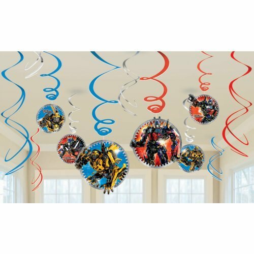 Transformers 3 Swirl Decorations (Pack of 12)