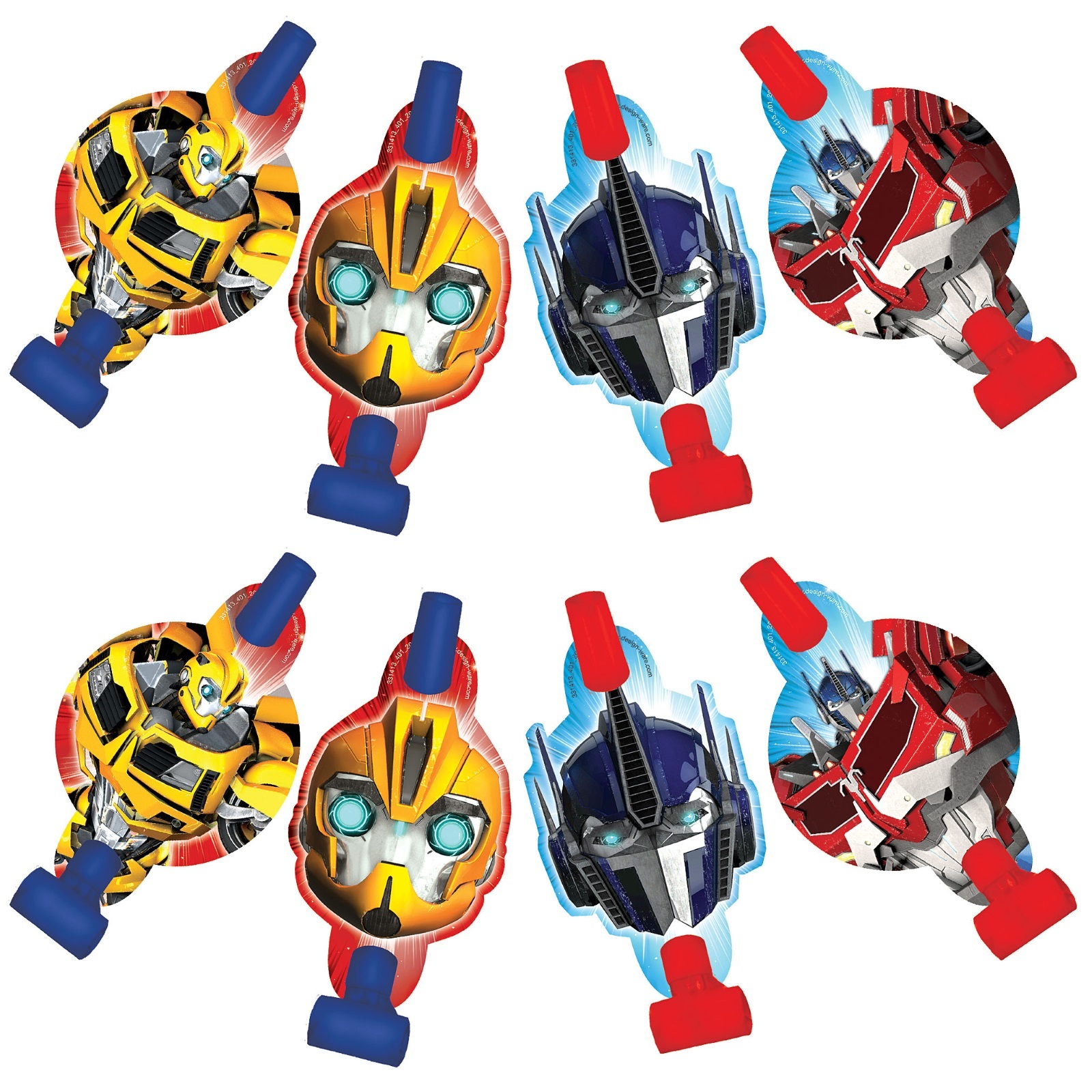 Transformers Party Blowers (Pack of 8)
