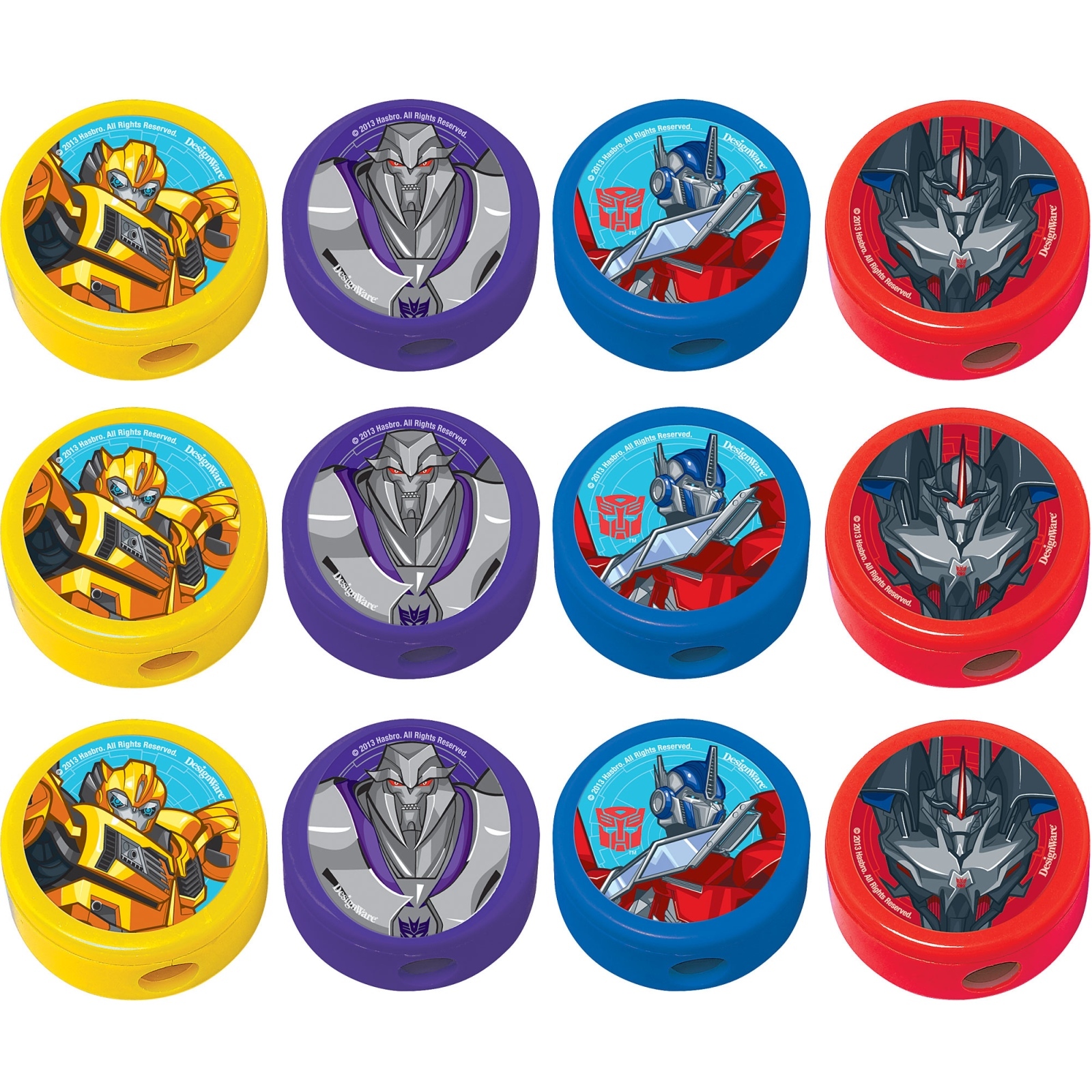 Transformers Prime Pencil Sharpeners (Pack of 12)