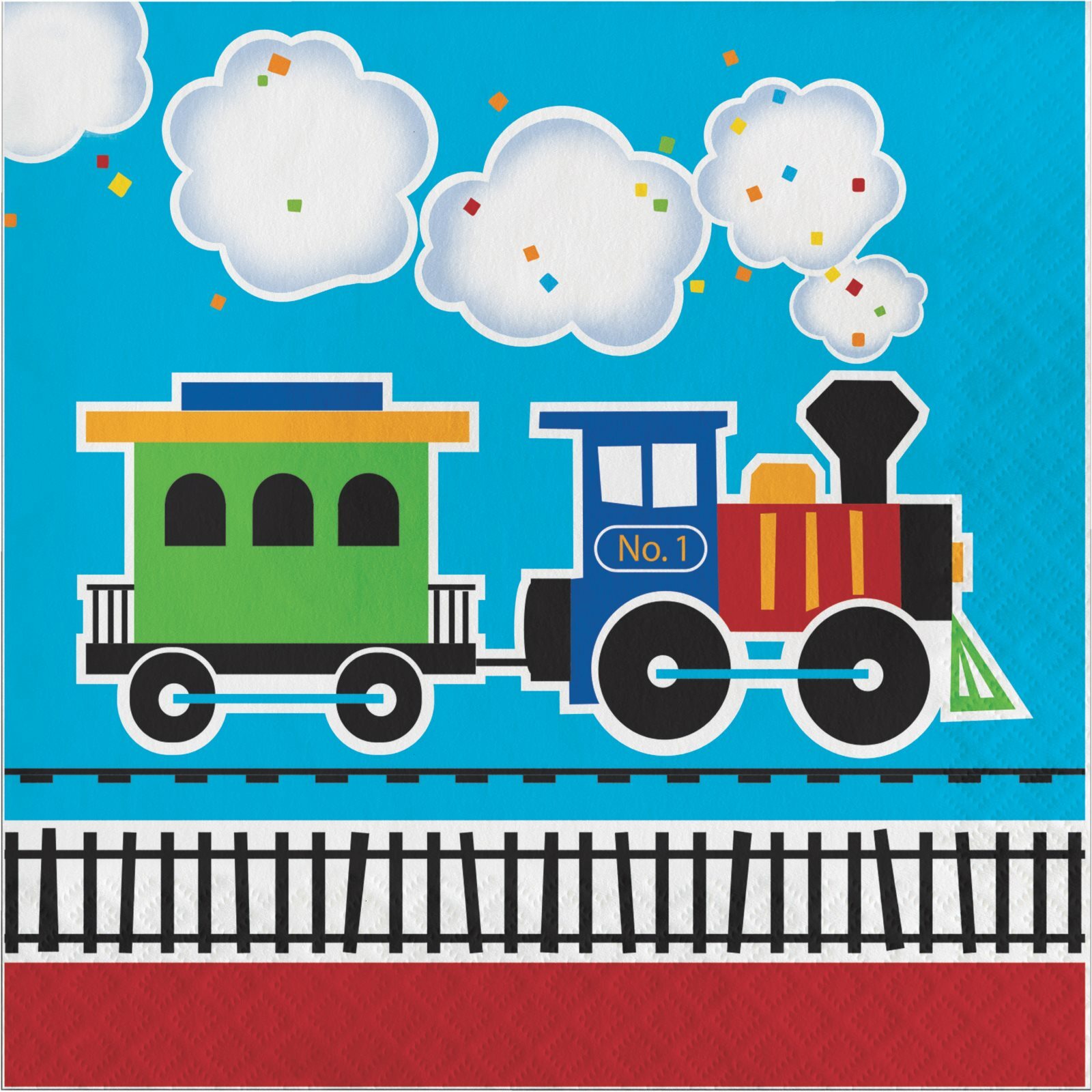 All Aboard Large Napkins / Serviettes (Pack of 16)