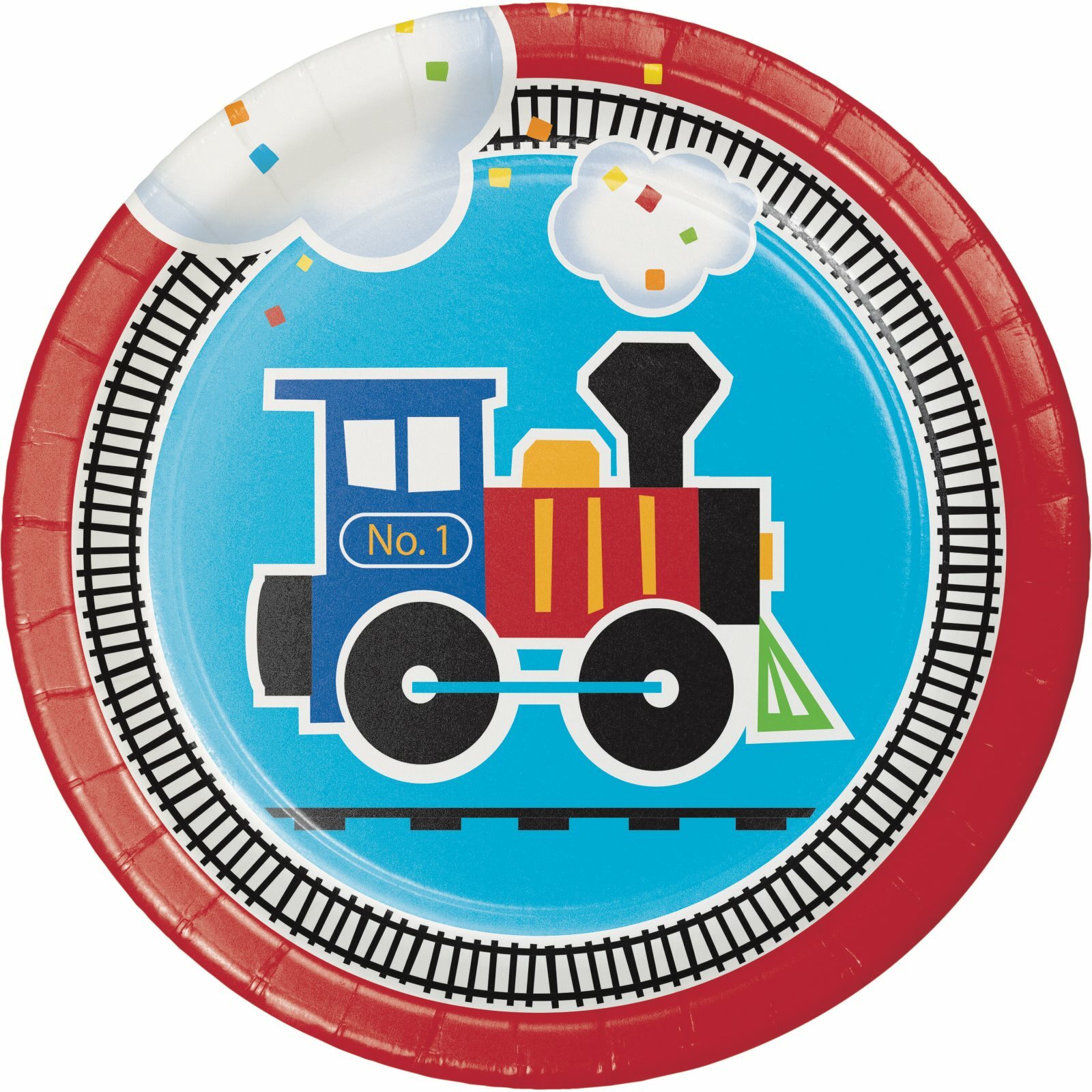 All Aboard Small Paper Plates (Pack of 8)