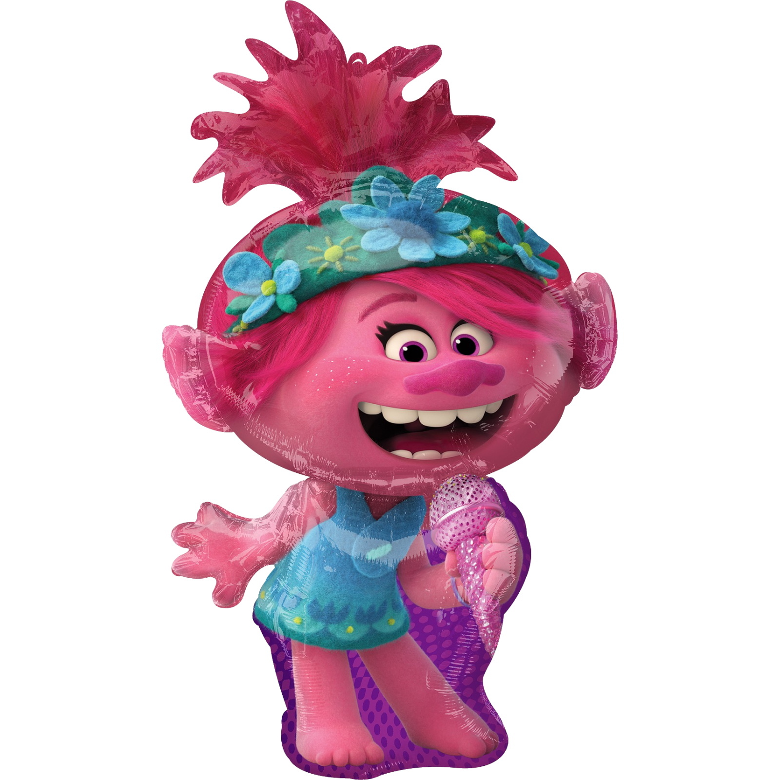 Trolls World Tour Poppy Supershape Helium Balloon 93cm