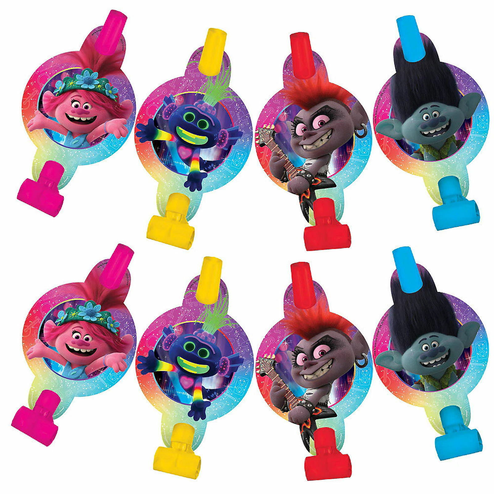 Trolls World Tour Blowers (Pack of 8)