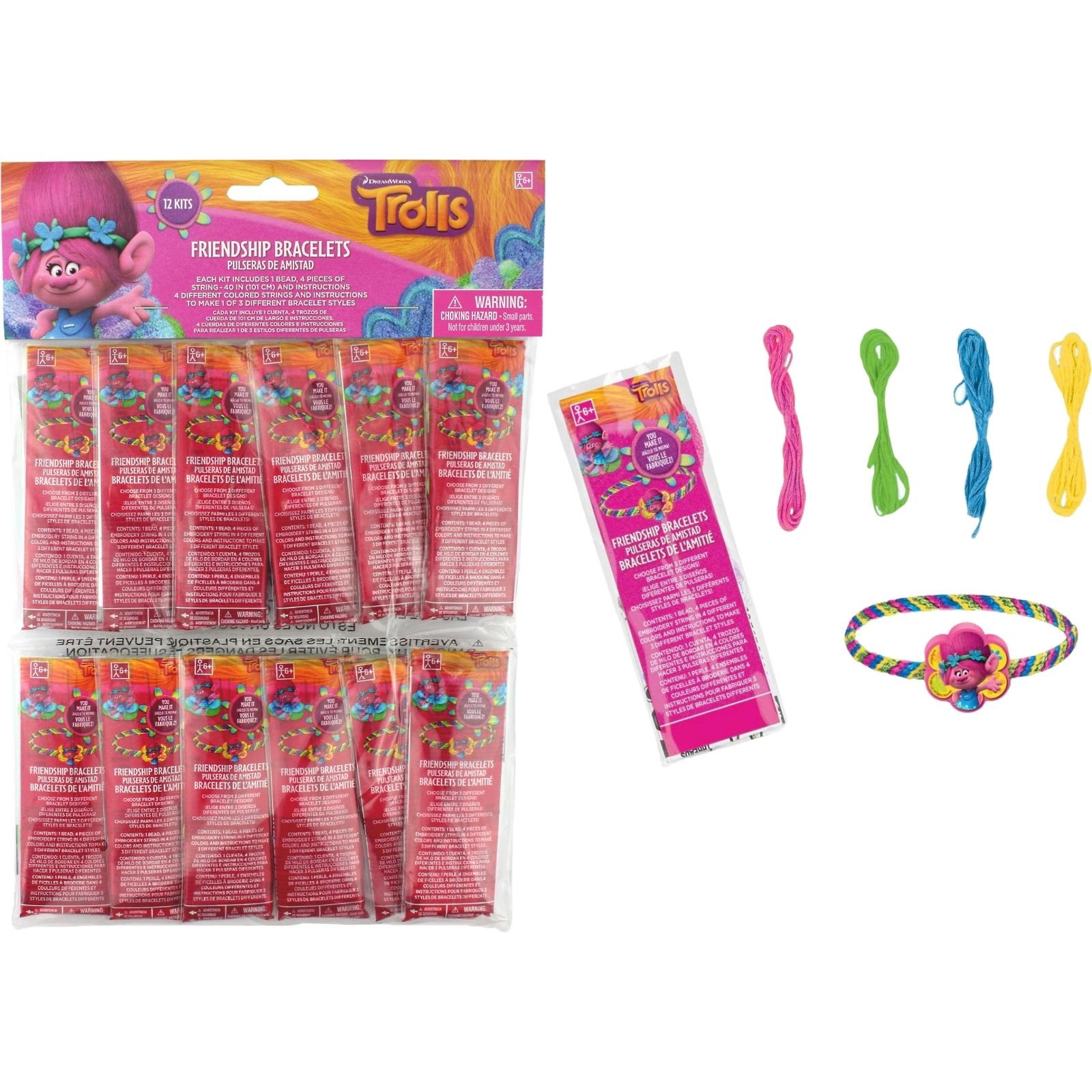 Trolls DIY Friendship Bracelets (Pack of 12)