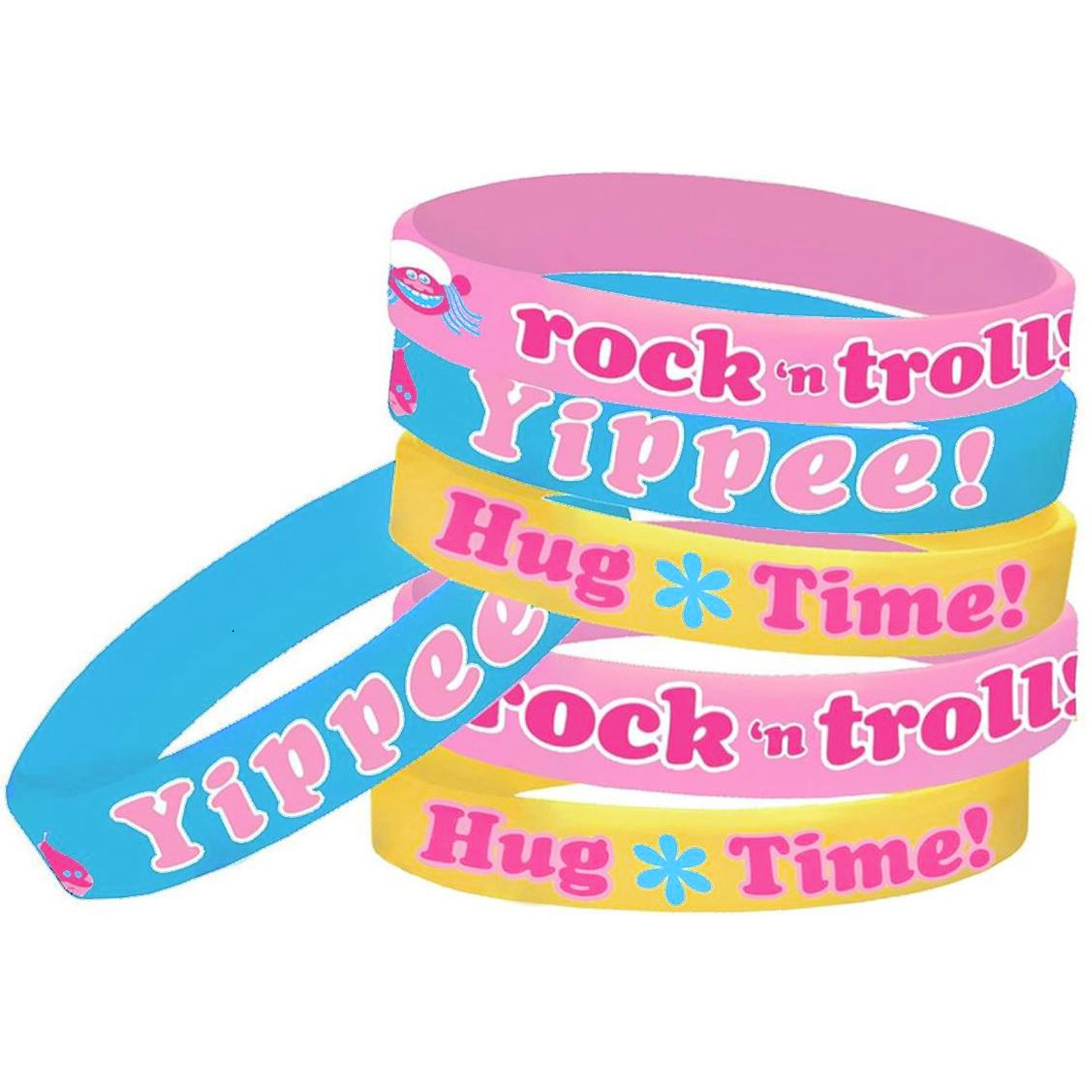 Trolls Wristbands (Pack of 6)