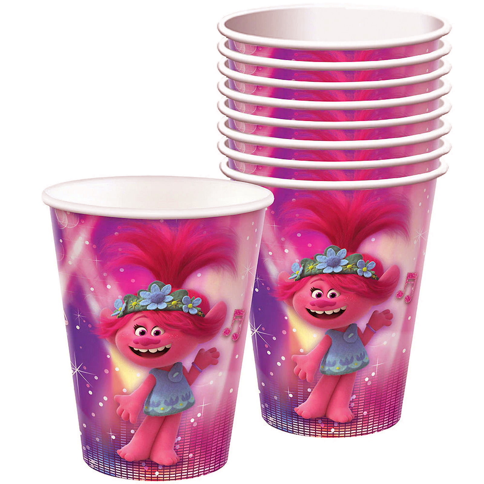 Trolls World Tour Paper Cups (Pack of 8)