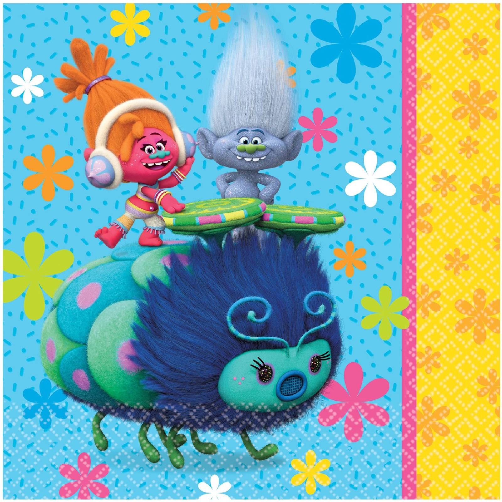 Trolls Large Napkins / Serviettes (Pack of 16)