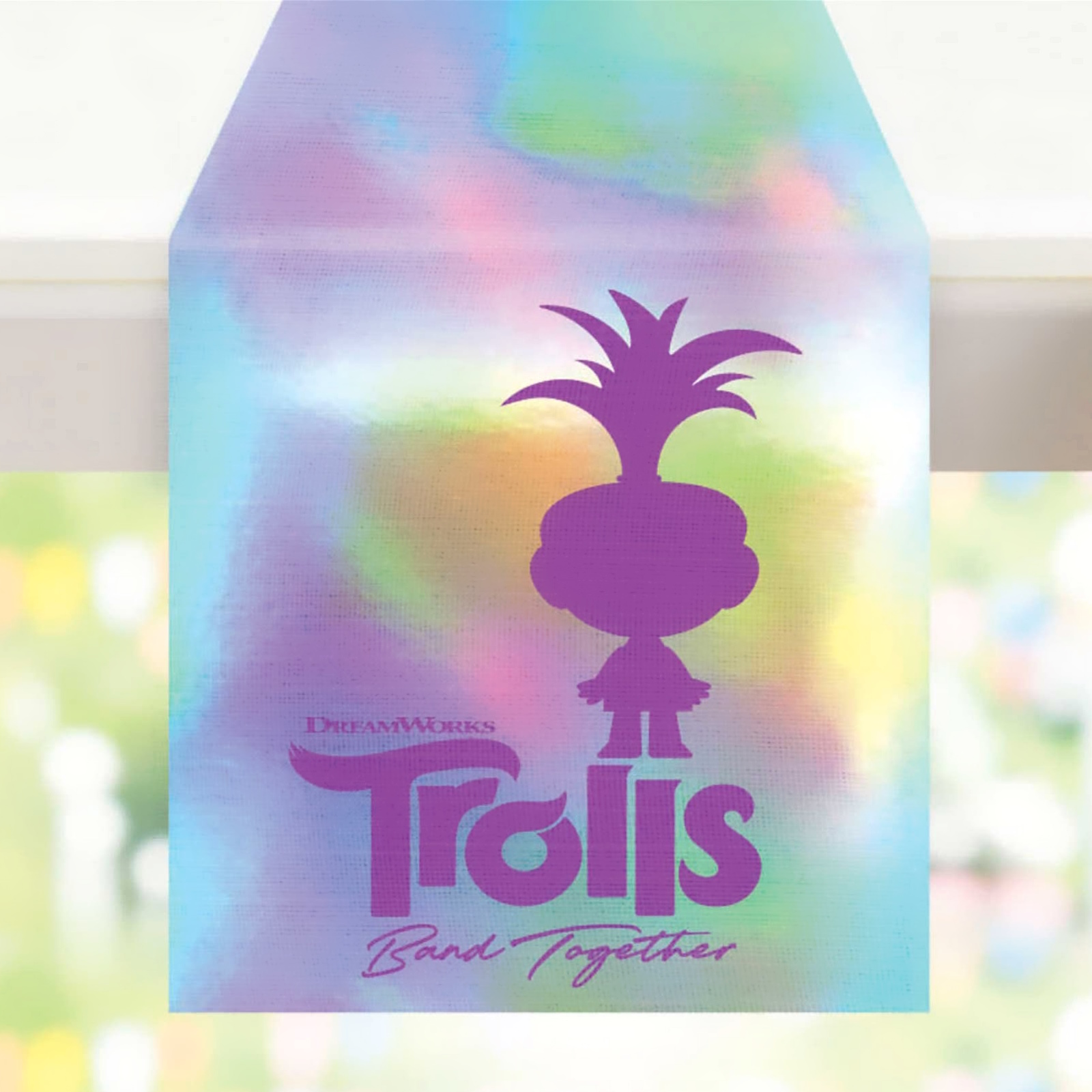Trolls Band Together Metallic Fabric Table Runner