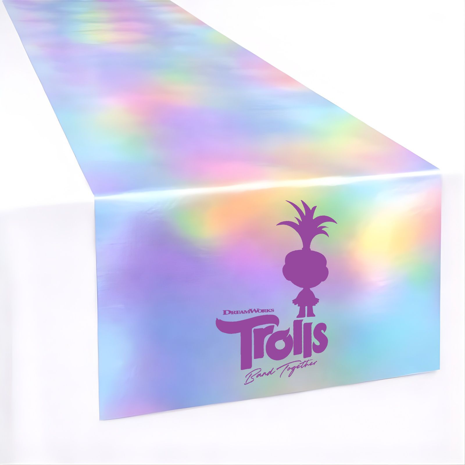 Trolls Band Together Metallic Fabric Table Runner