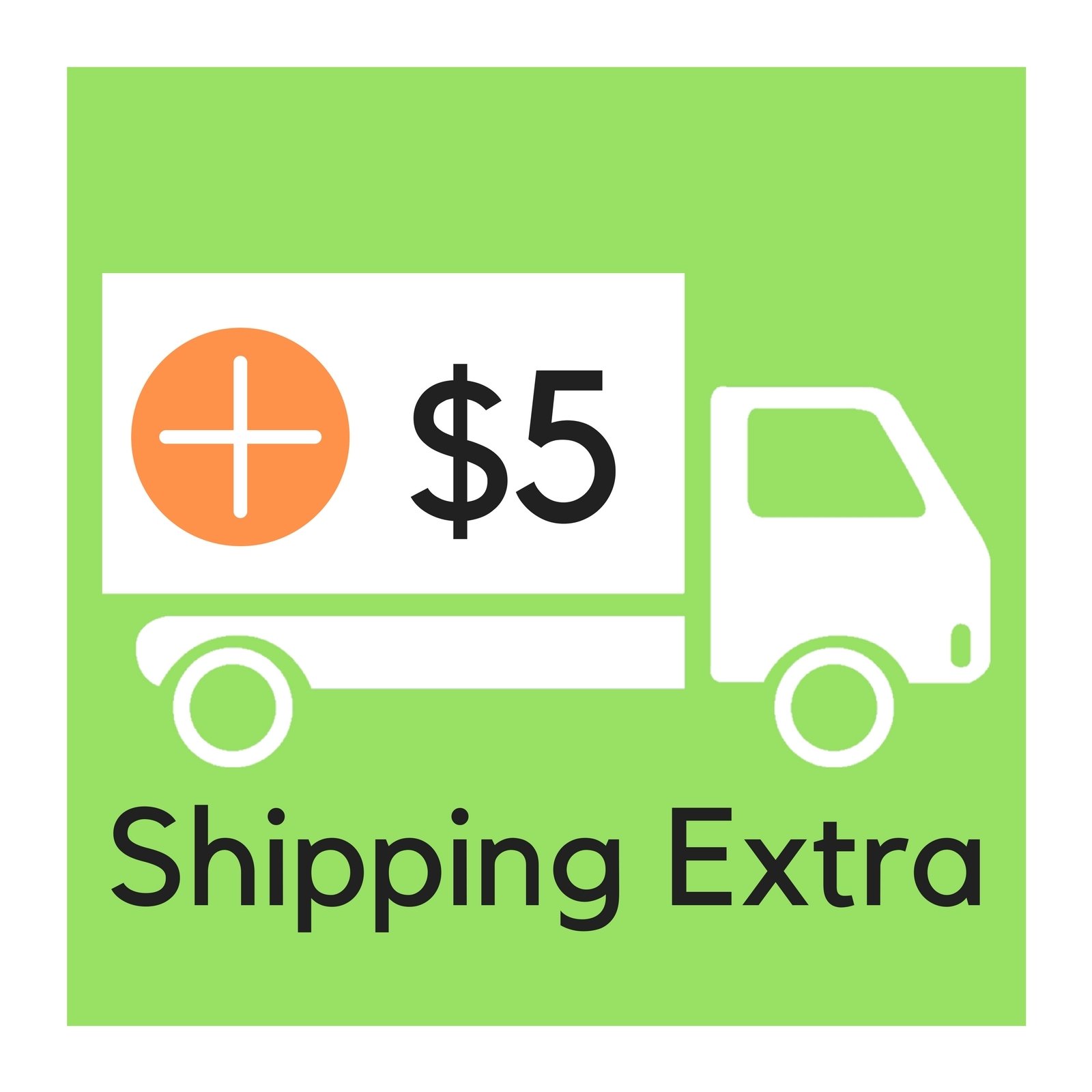 Shipping Extra $5