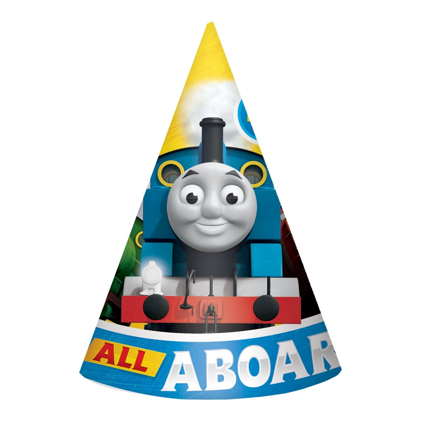 Thomas the Tank Engine All Aboard Party Hats (Pack of 8)