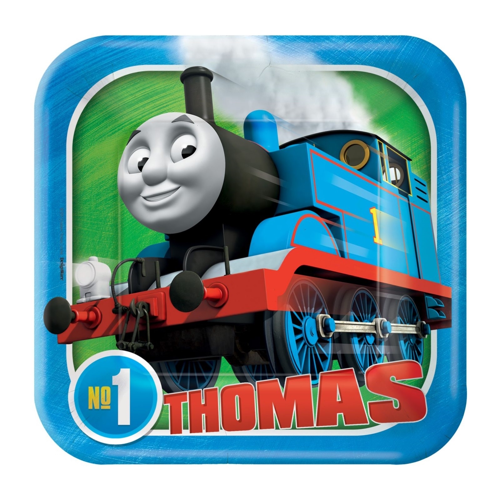 Thomas The Tank Engine All Aboard Small Square Paper Plates (Pack of 8)