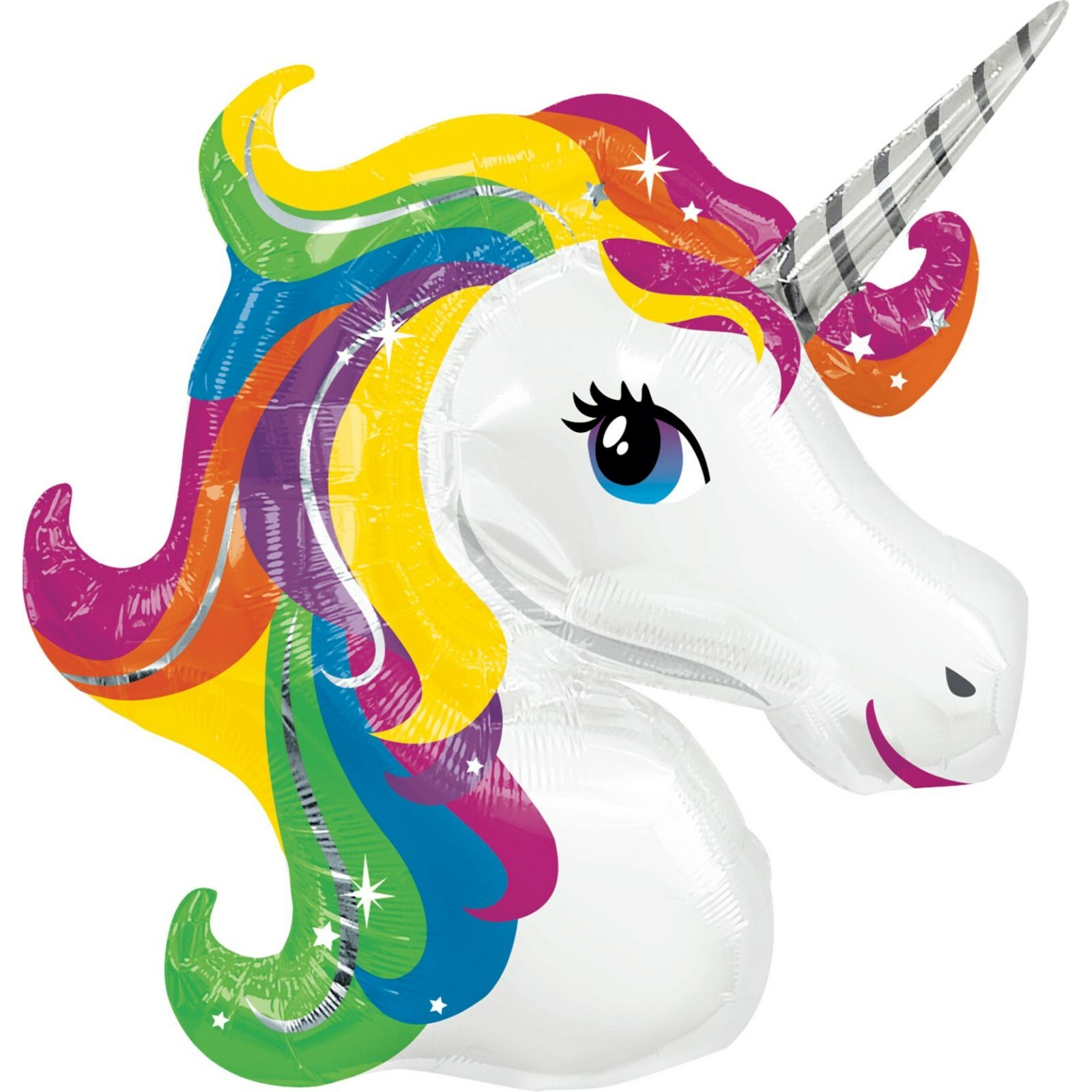 Rainbow Unicorn Supershape Jumbo Helium Balloon 83cm