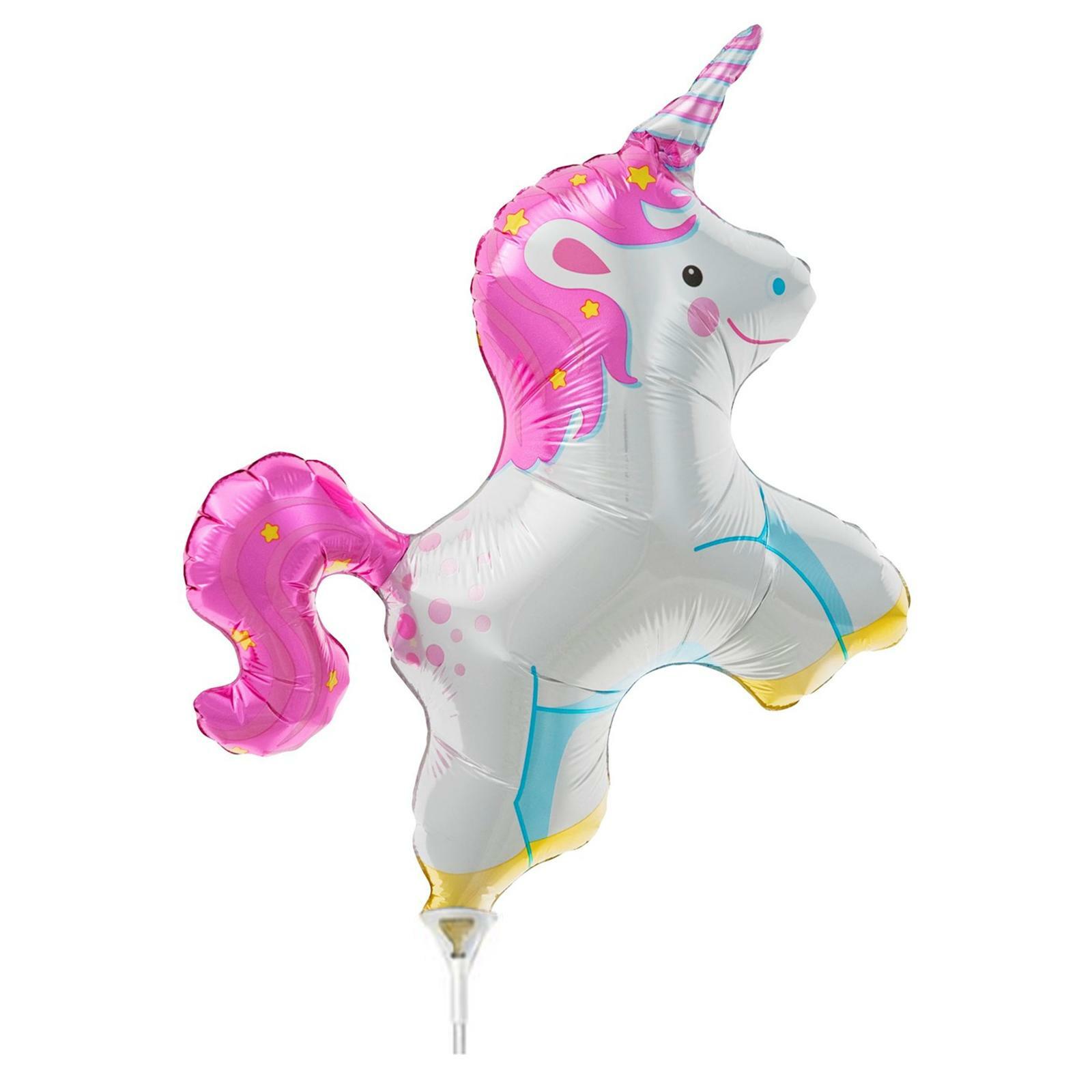 Unicorn Air Fill Balloon On Stick