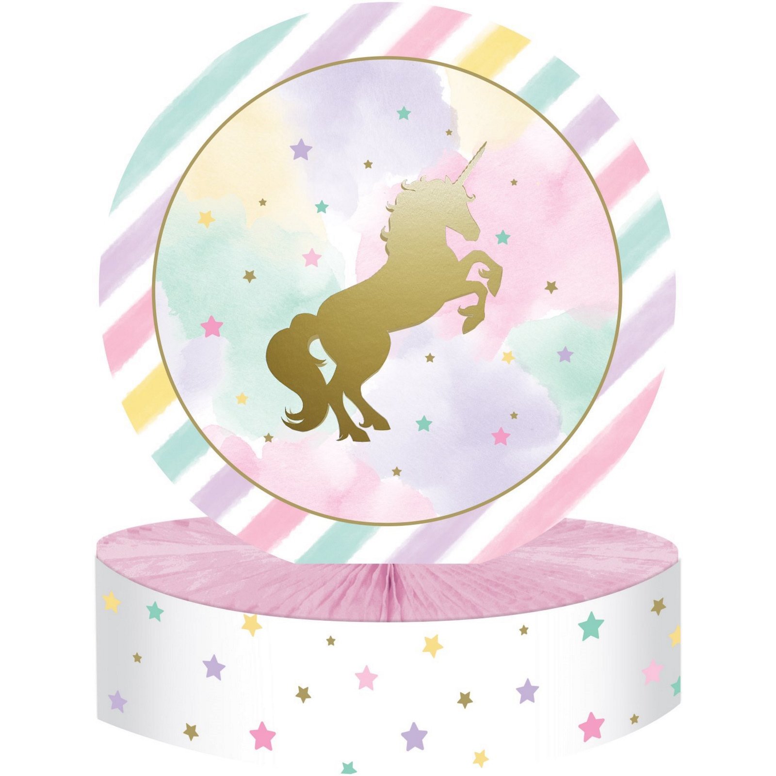 Unicorn Sparkle Honeycomb Centrepiece