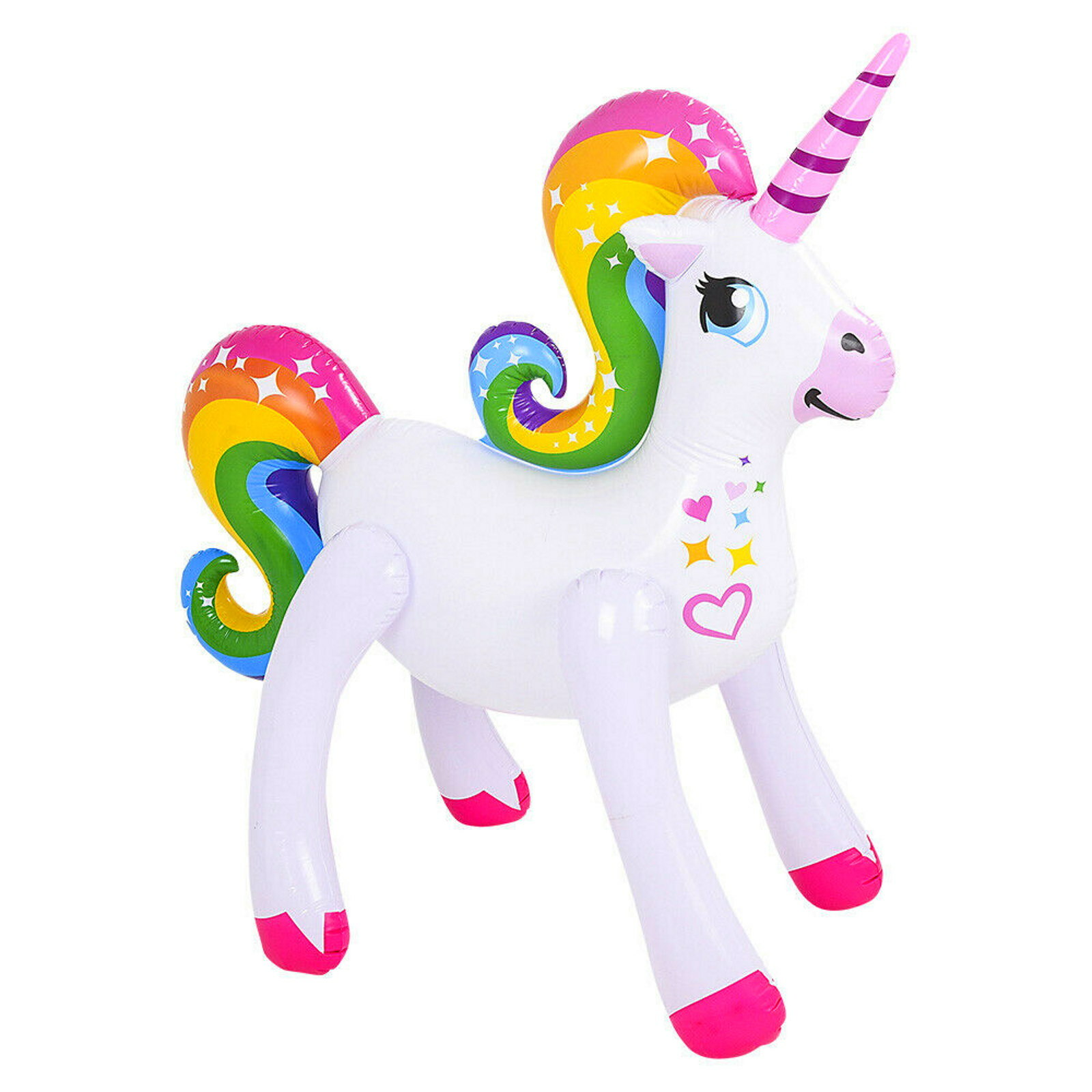 Inflatable Rainbow Sparkle Unicorn 121cm