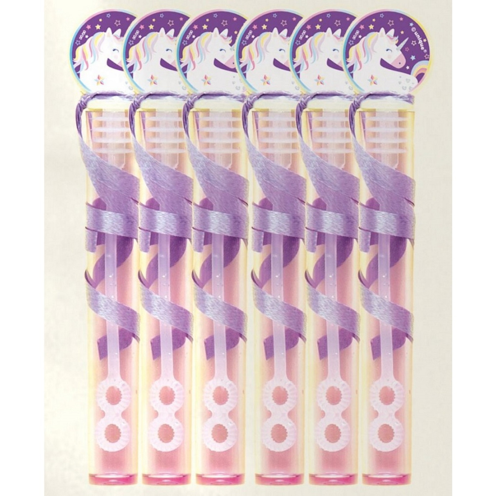 Hip Hooray Unicorn Mini Bubble Wands (Pack of 6)