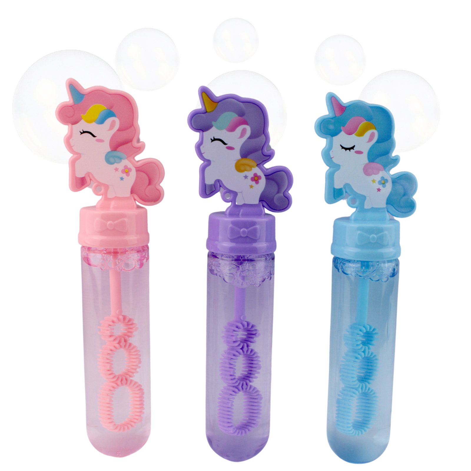 Pack of 3 Unicorn Bubble Tubes
