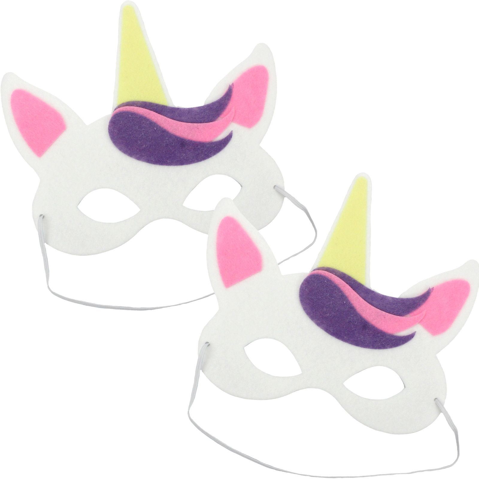 Unicorn Felt Masks (Pack of 2)