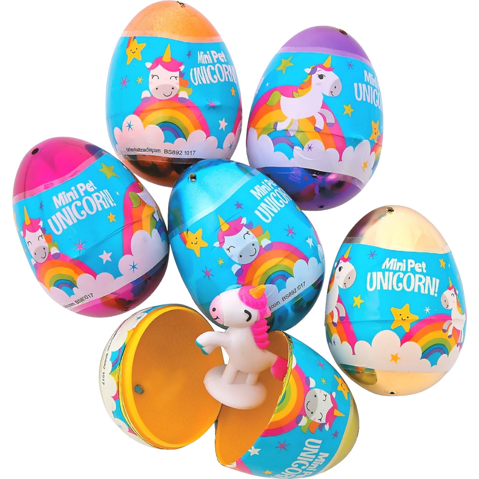 Unicorn Filled Plastic Eggs (Pack of 12)