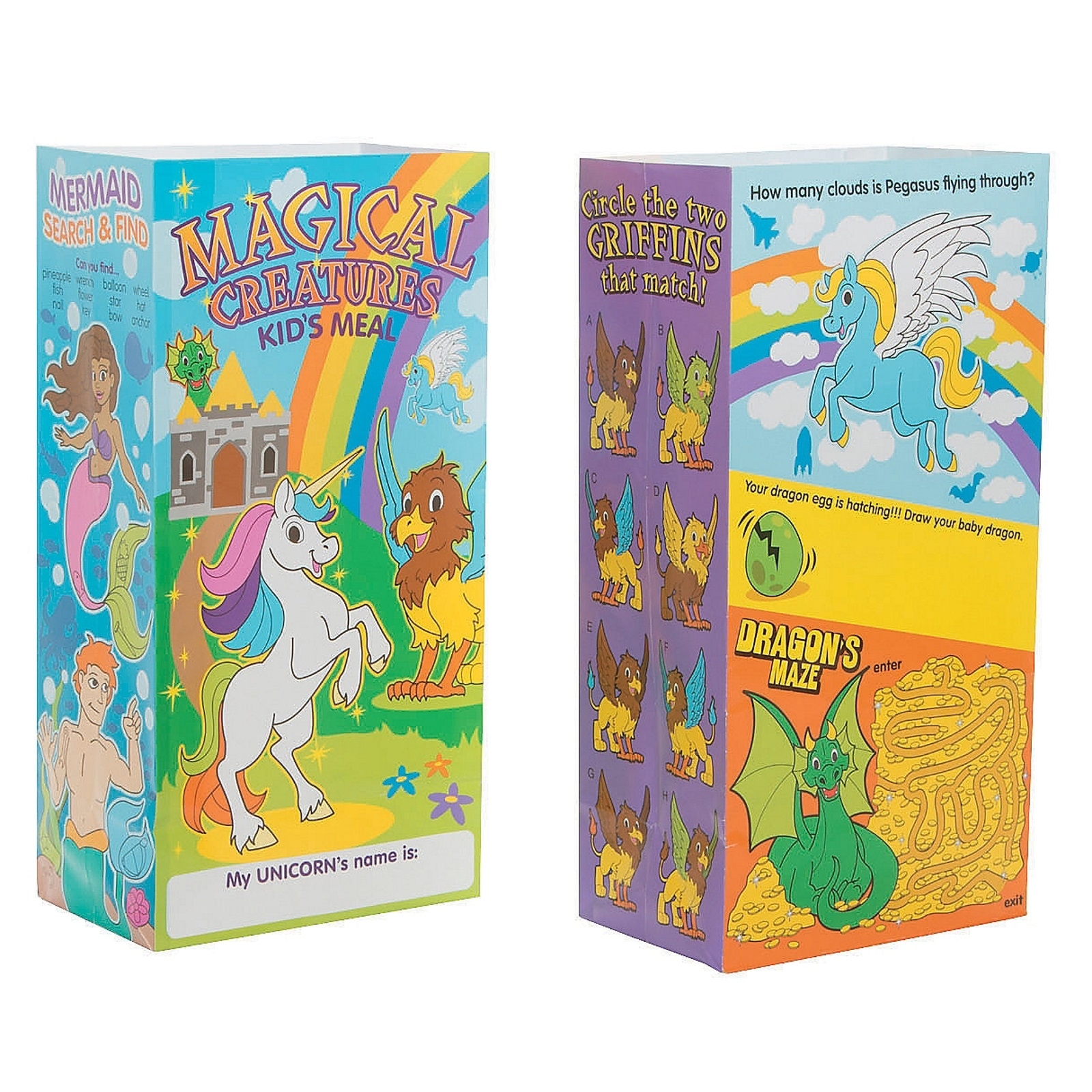 Magical Creatures Paper Favour Bags (Pack of 12)