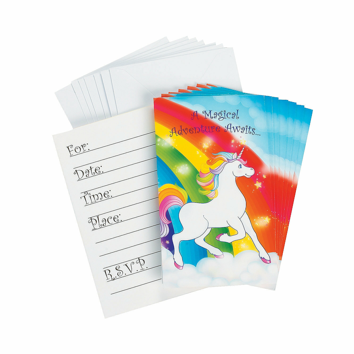 Unicorn Party Invitations (Pack of 8)