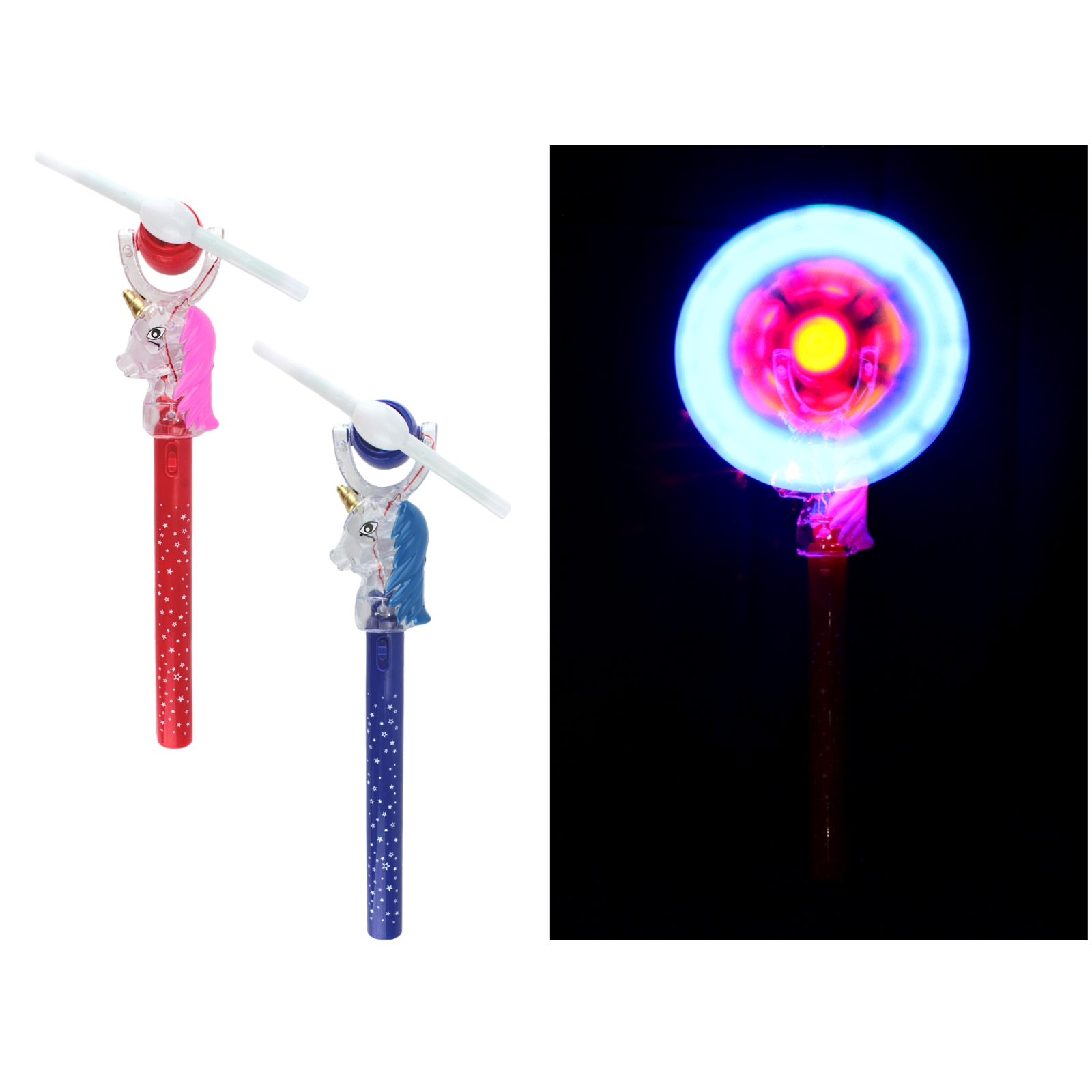 Flashing Unicorn Windmill Wand with Sounds 