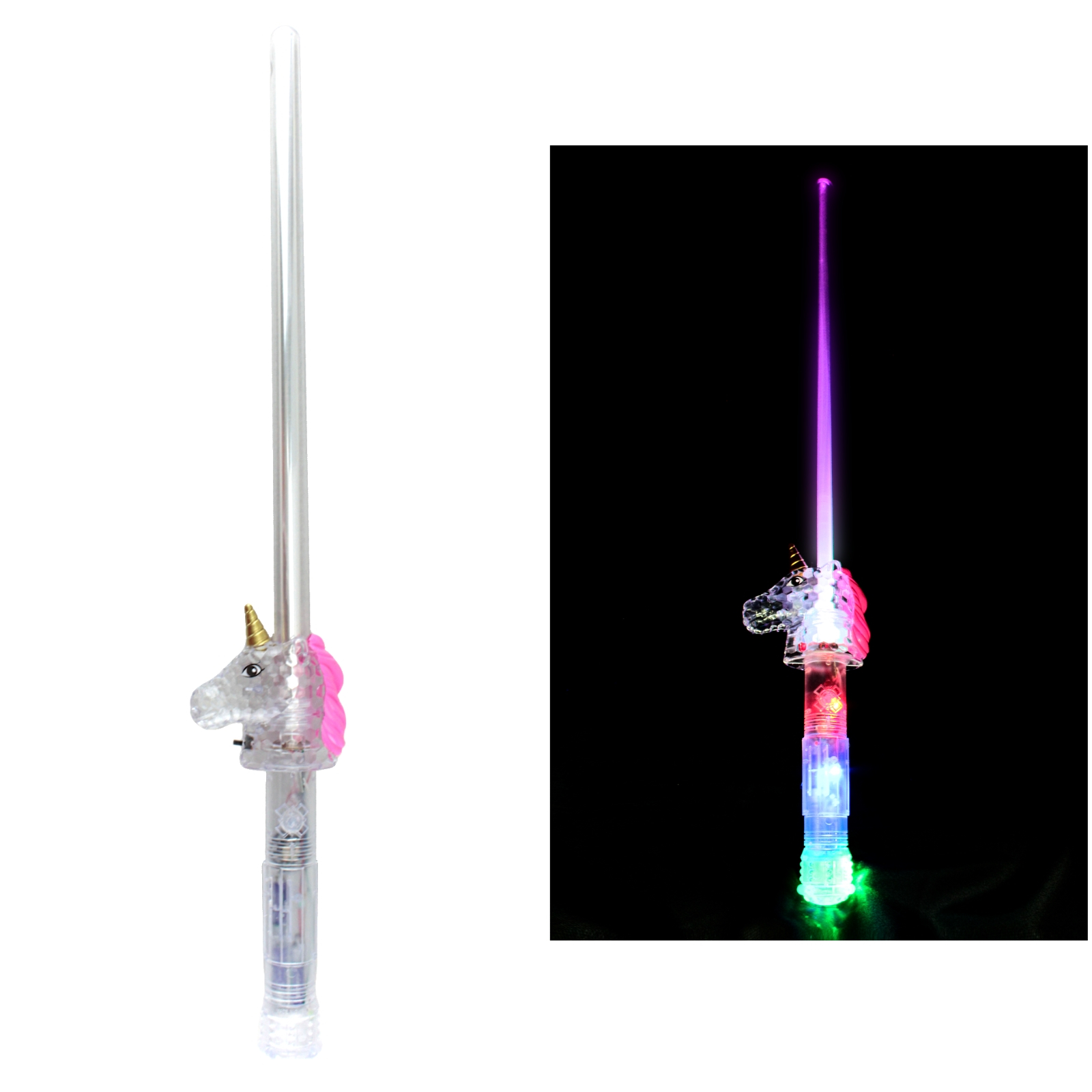 Flashing LED Unicorn Sword With Sounds
