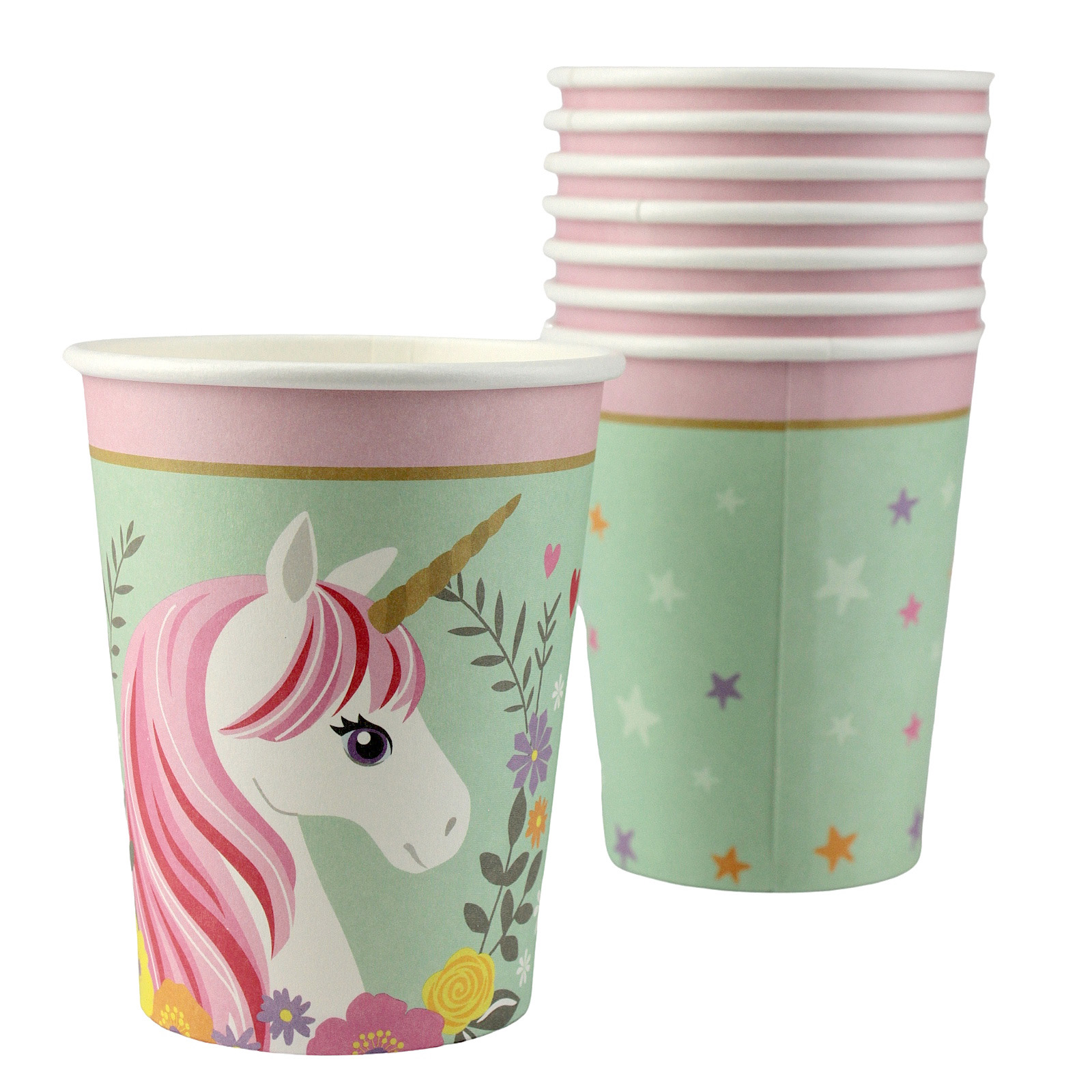 Magical Unicorn Paper Cups (Pack of 8)