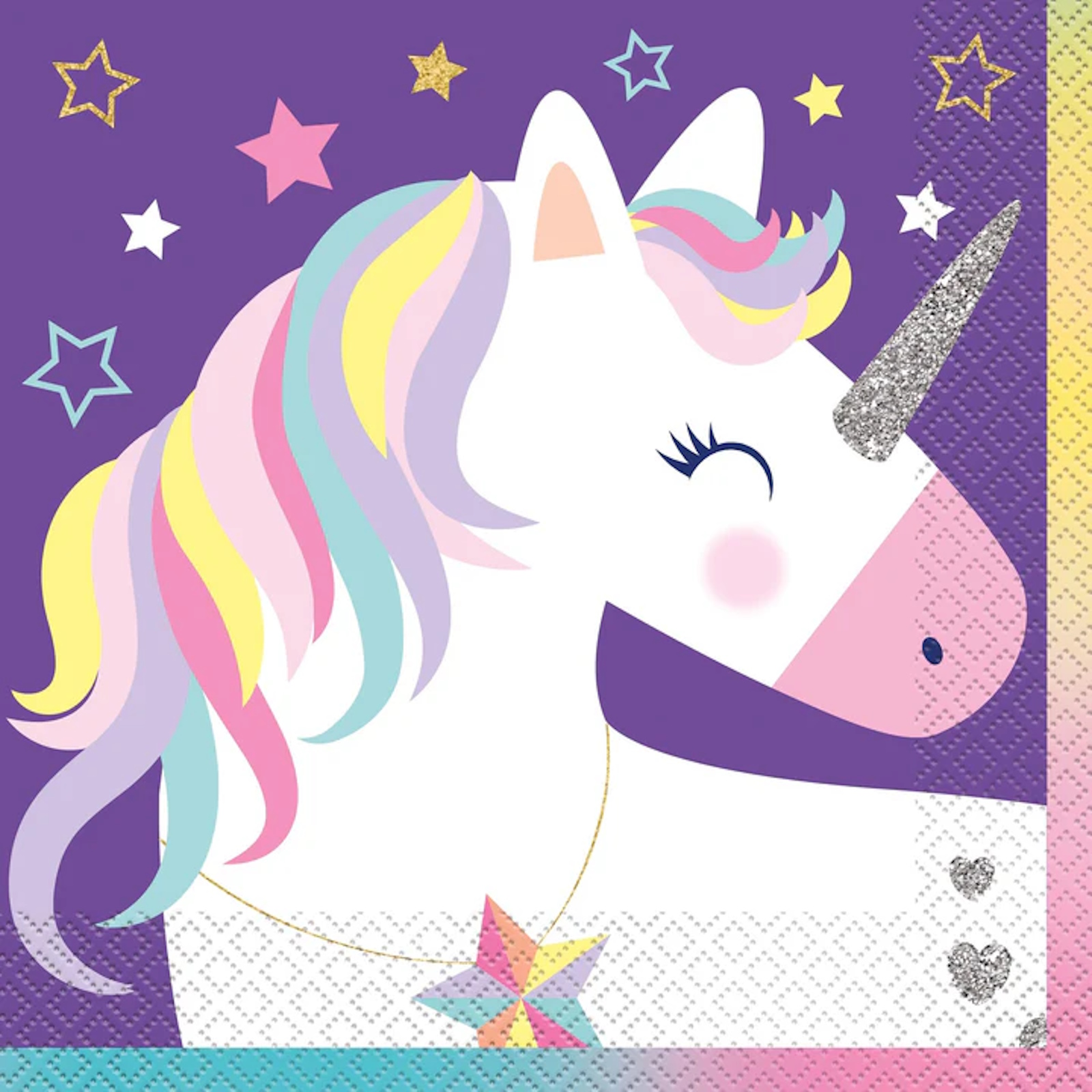 Hip Hooray Unicorn Large Napkins / Serviettes (Pack of 16)