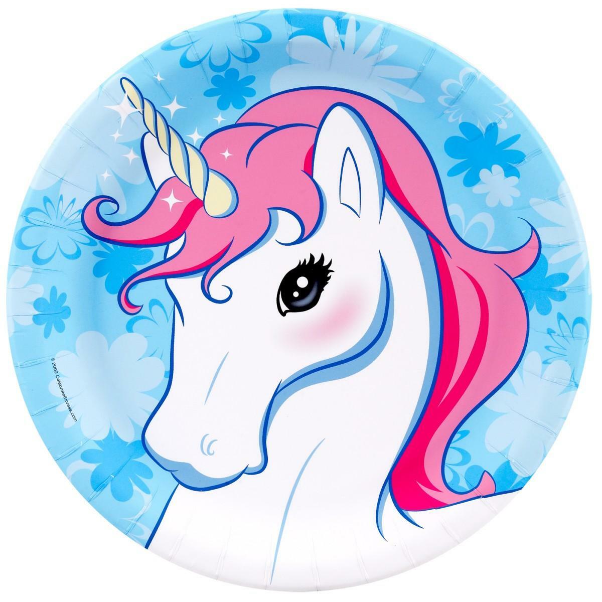 Enchanted Unicorn Large Paper Plates (Pack of 8)